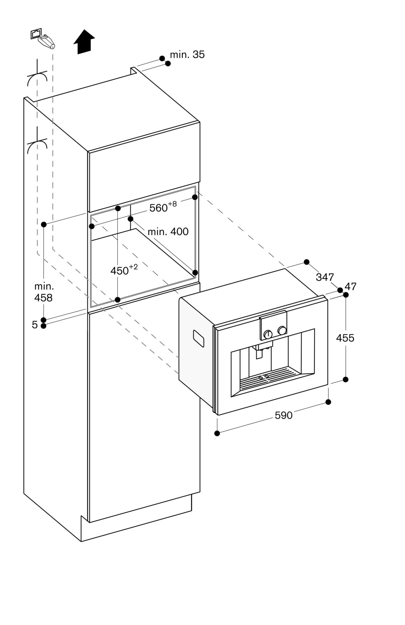 Gaggenau CM450112 Einbau-Kaffeevollautomat Edelstahl