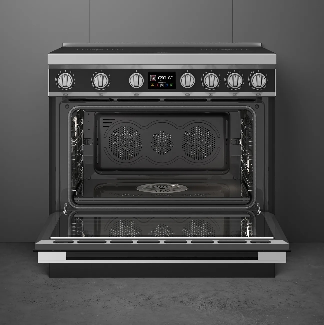 Smeg CPF90I1PAN2 Kochzentrum Anthrazit