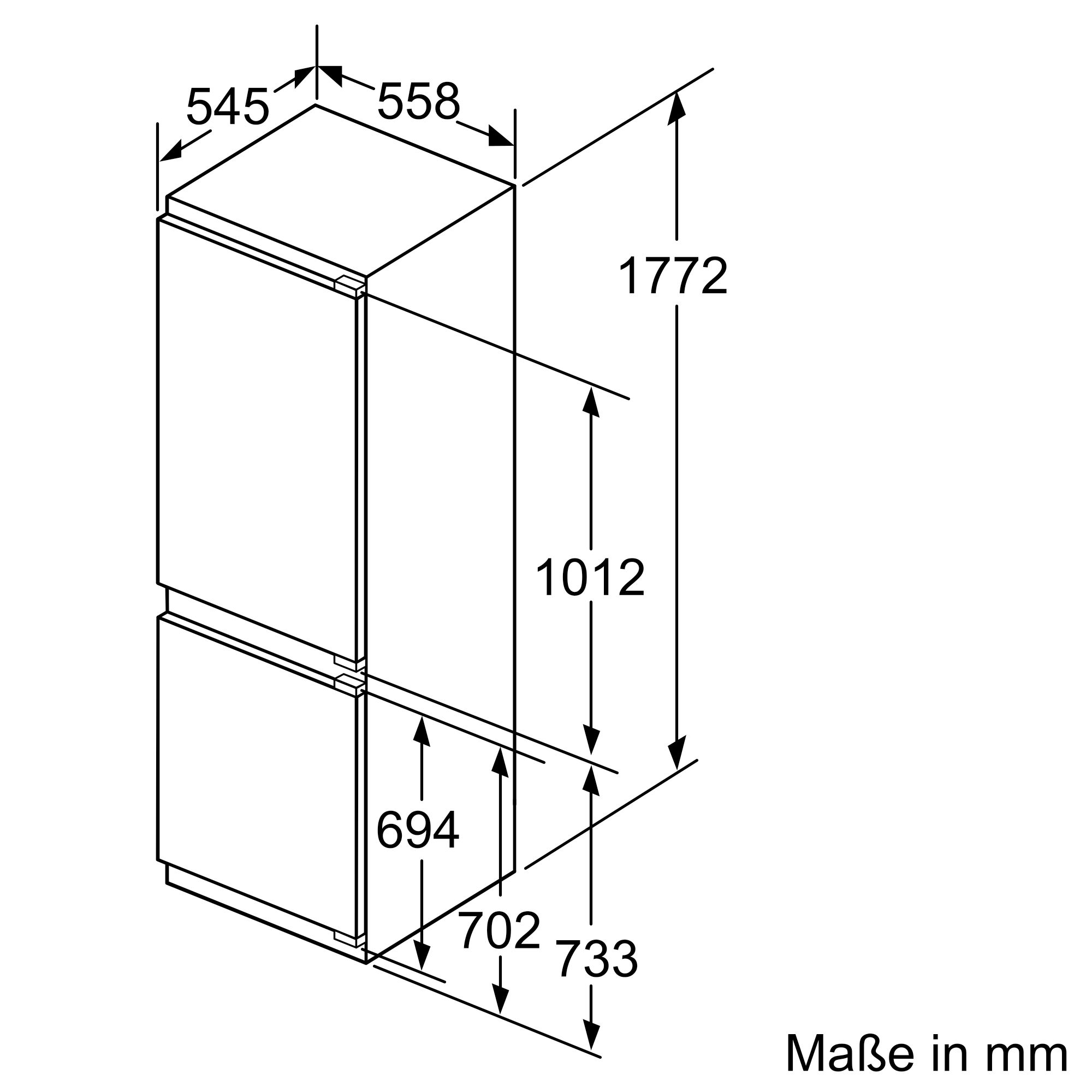 Siemens KI86SSDE0 Einbau-Kühl-Gefrierkombination 