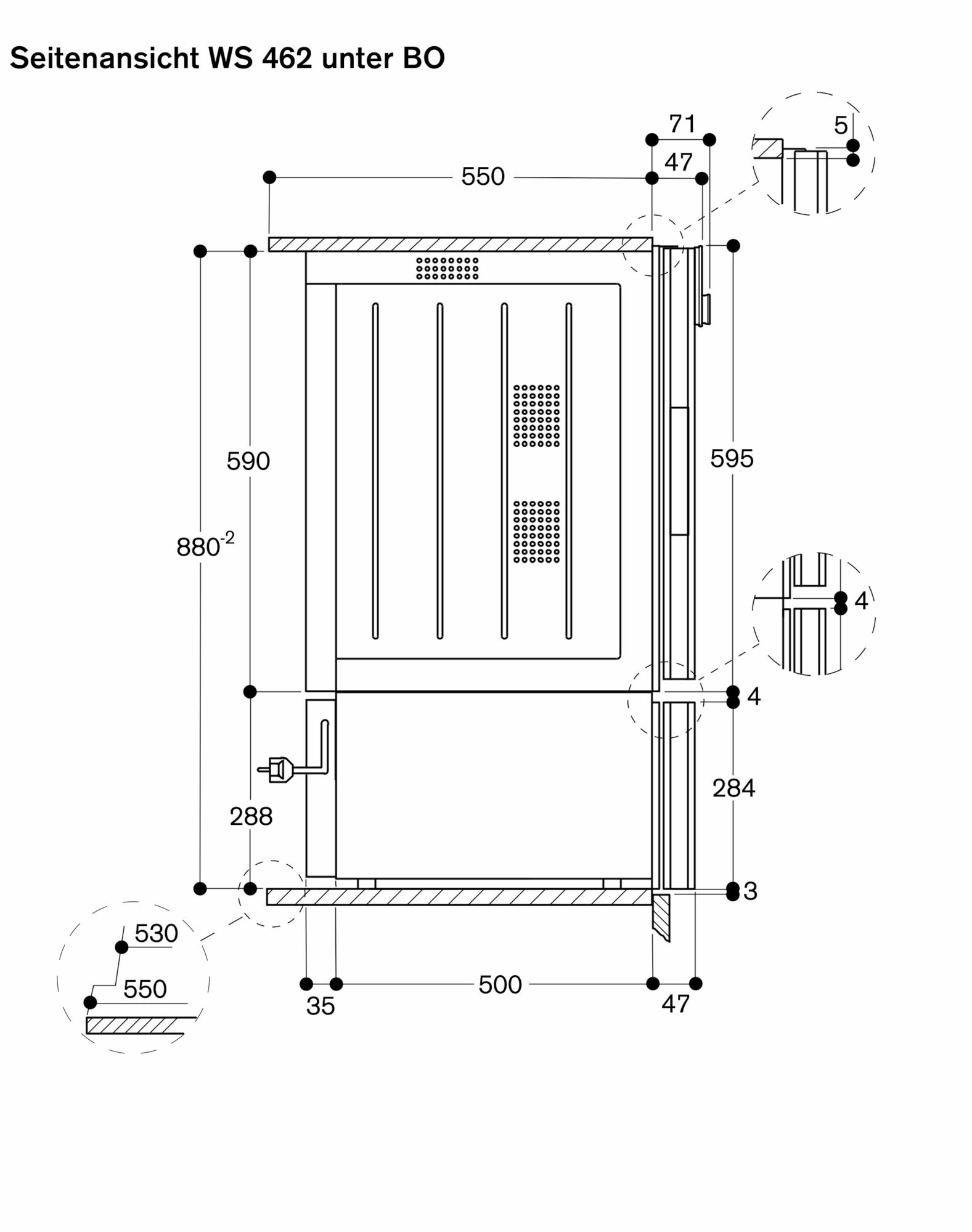 Gaggenau WS462110 Einbau-Wärmeschublade Edelstahl