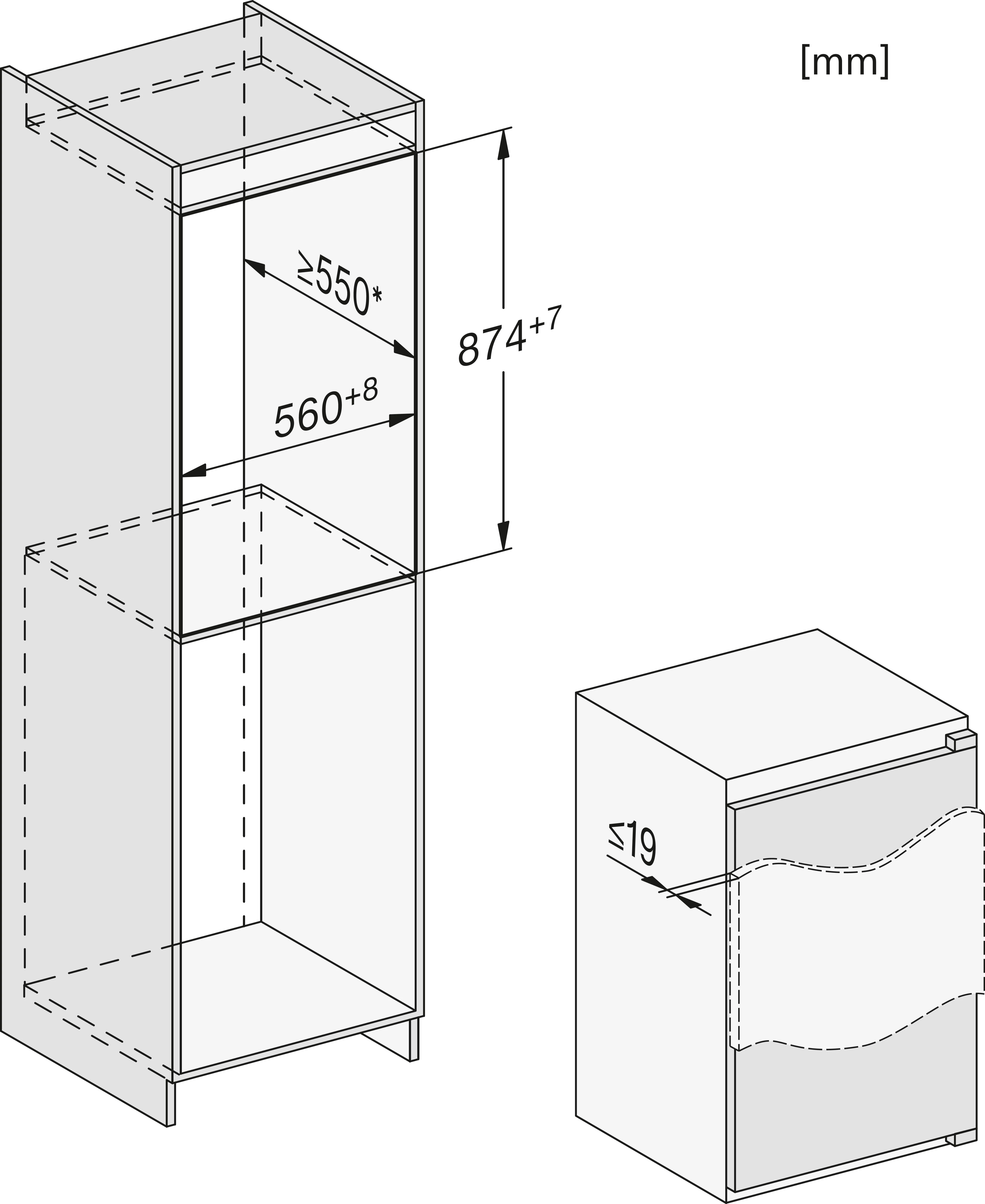 Miele K 7125 E Einbau-Kühlschrank