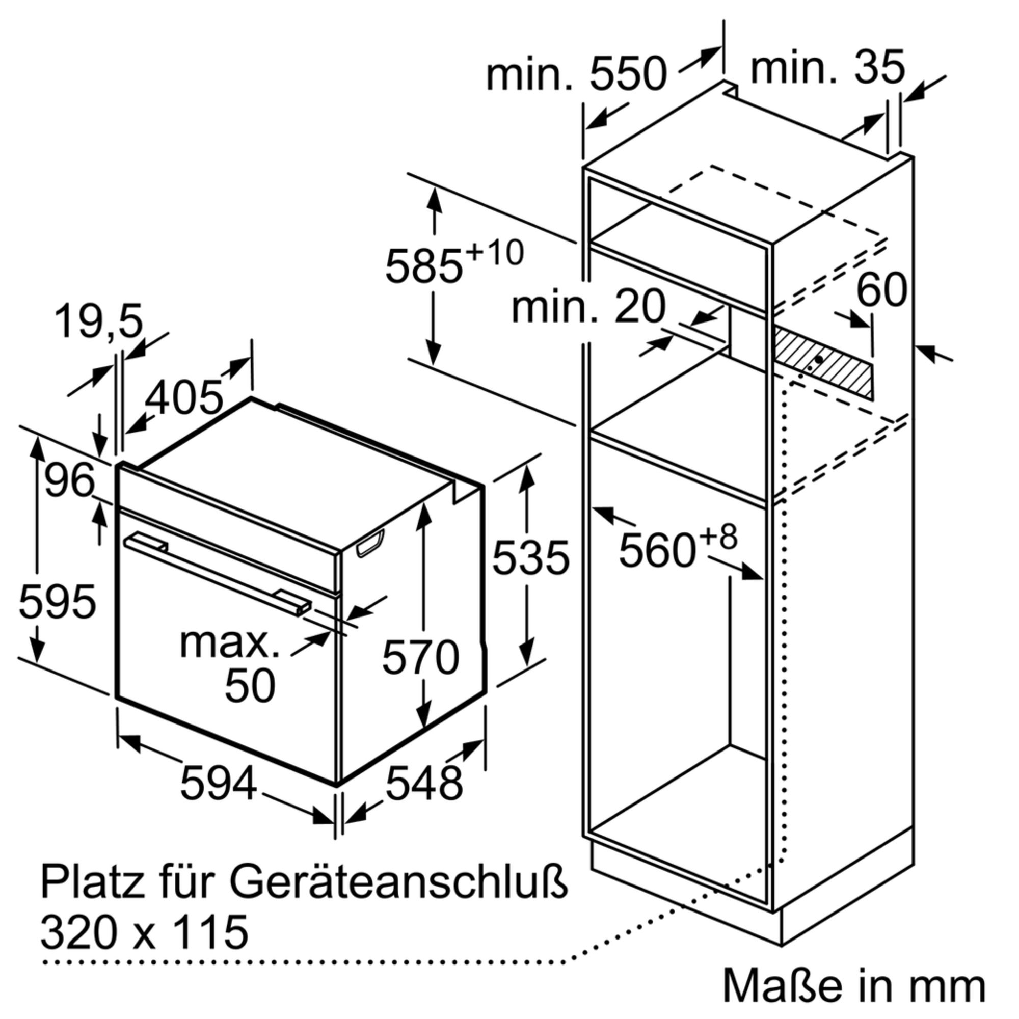 Siemens HB478G5B6 Einbau-Backofen Schwarz