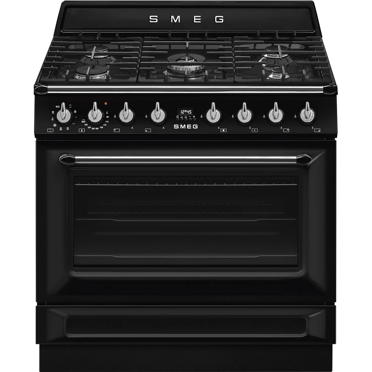 Smeg TR90GMBLD Stand-Herd Schwarz
