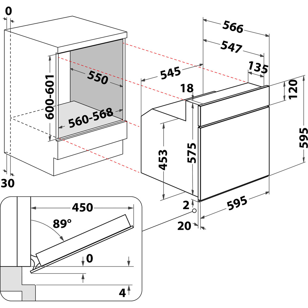 Bauknecht HVK3 NN8F IN Einbau-Herd Edelstahloptik