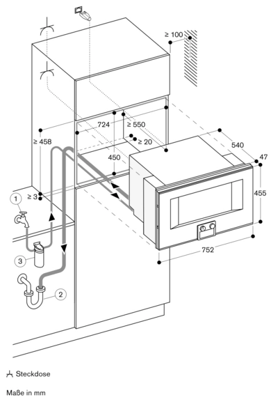 Gaggenau BS484112 Einbau-Dampfbackofen Edelstahl