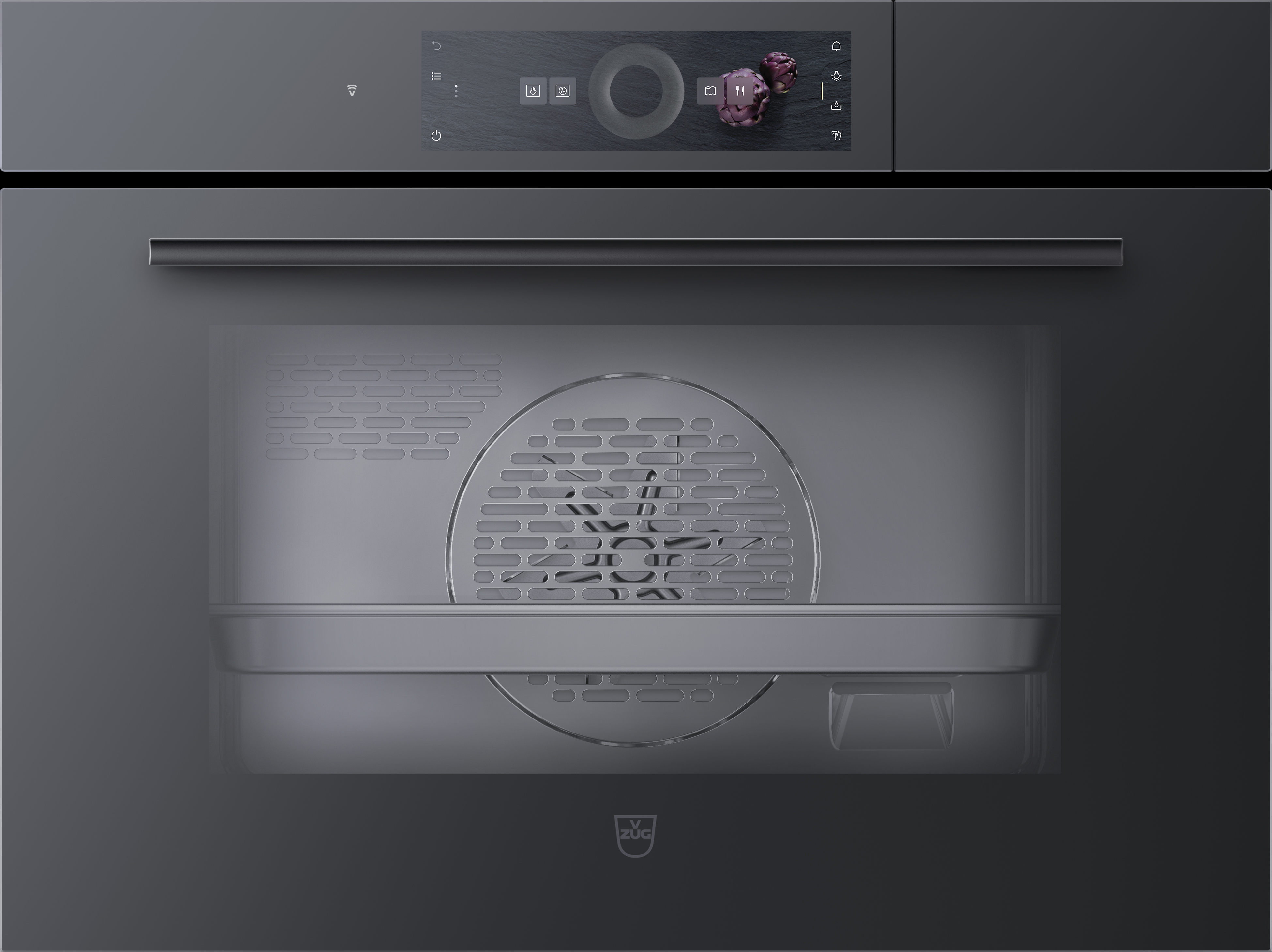[Zweite Wahl] V-ZUG 2303300004 CombiSteamer V6000 45F Combi-Dampfgarer Spiegelglas Schwarz 
