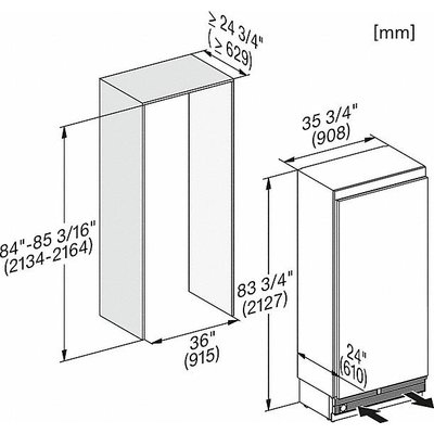 Miele K 2902 Vi Einbau-Kühlschrank Weiß