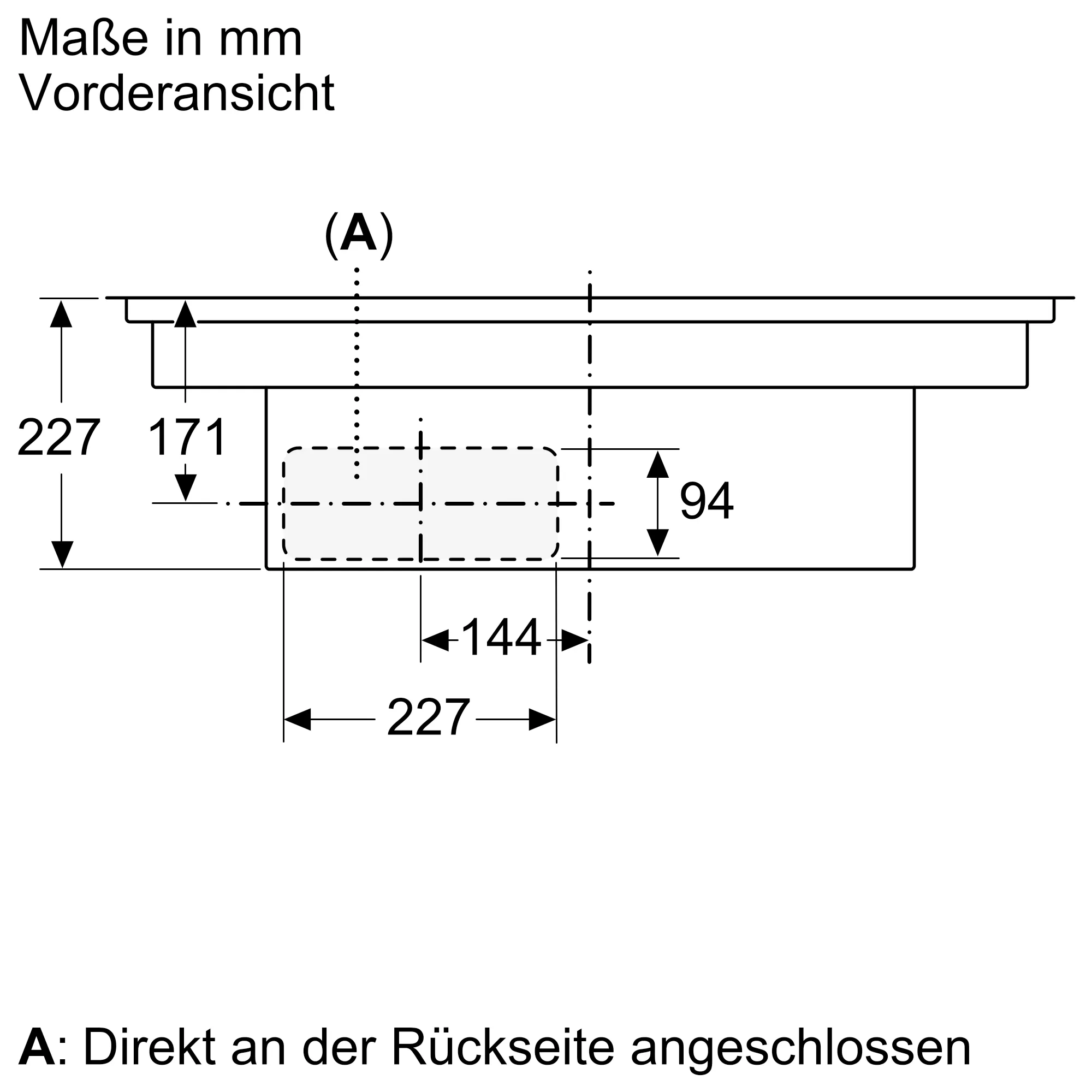 Siemens EX807NX68E Muldenlüftung