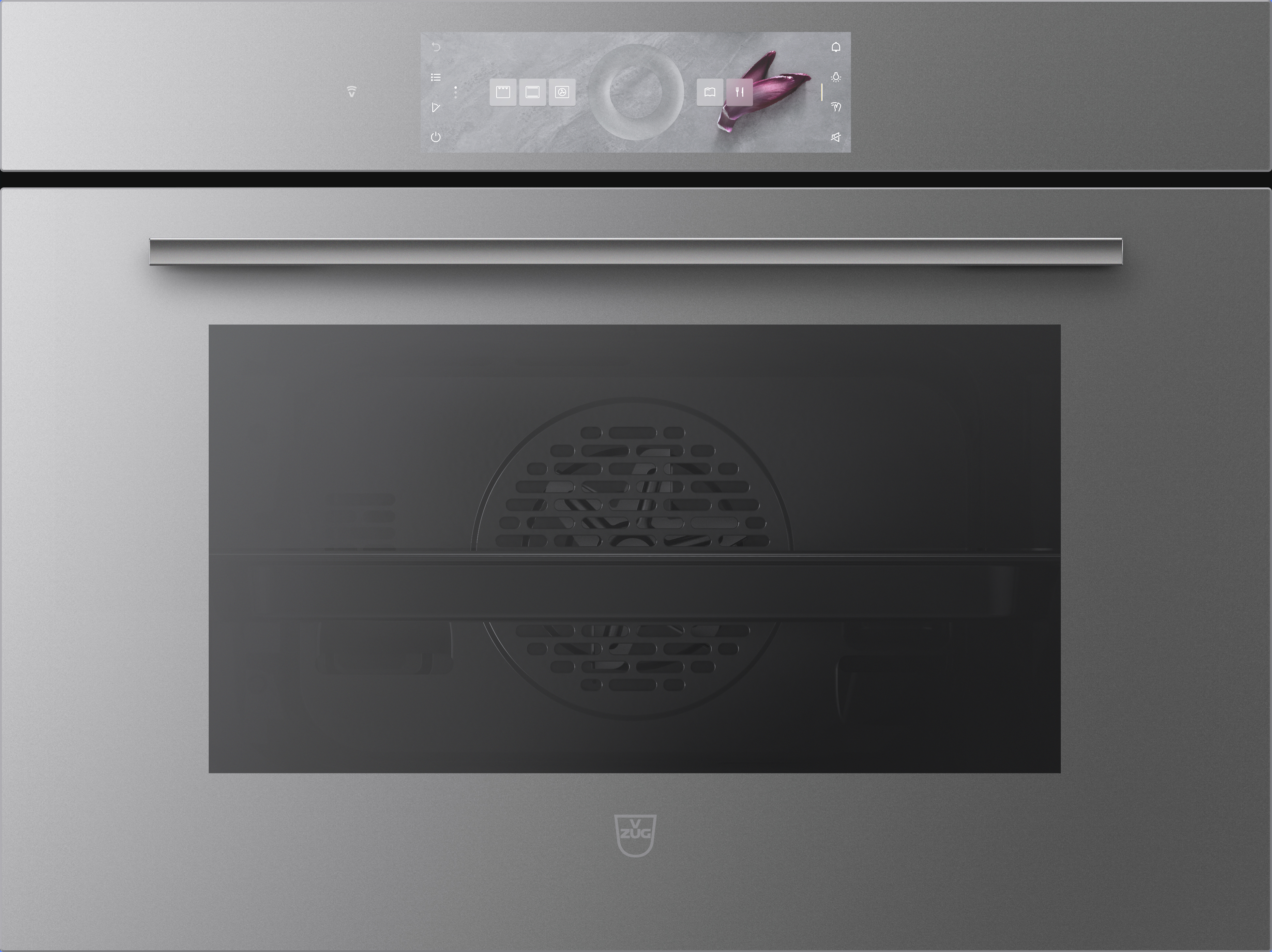 V-ZUG 2105900016 Combair V6000 45P Einbau-Backofen Spiegelglas Platinum