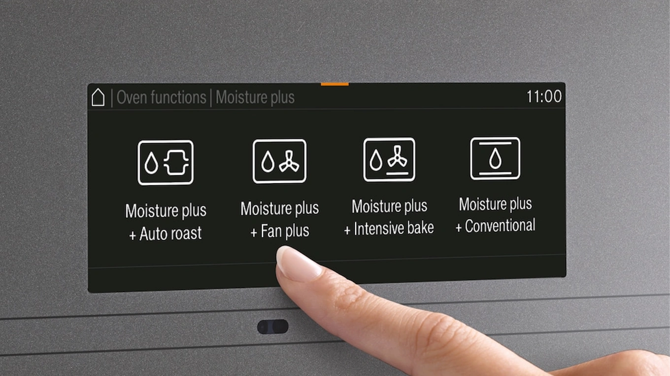 Miele M Touch Display Symbole und Text auf dem Miele M Touch Backofen Display