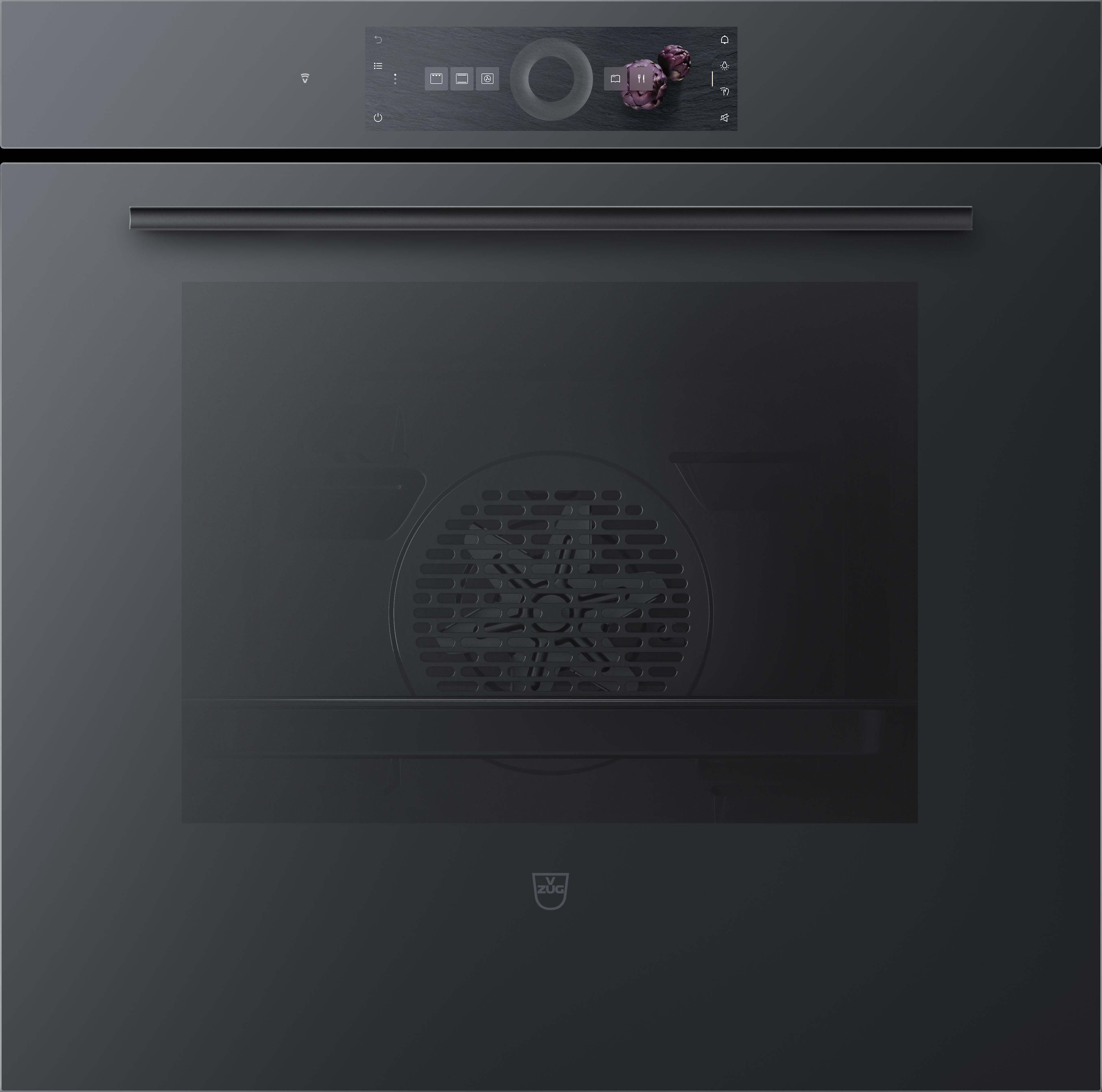 V-ZUG 2104700007 Combair V6000 60 Einbau-Backofen Spiegelglas Schwarz