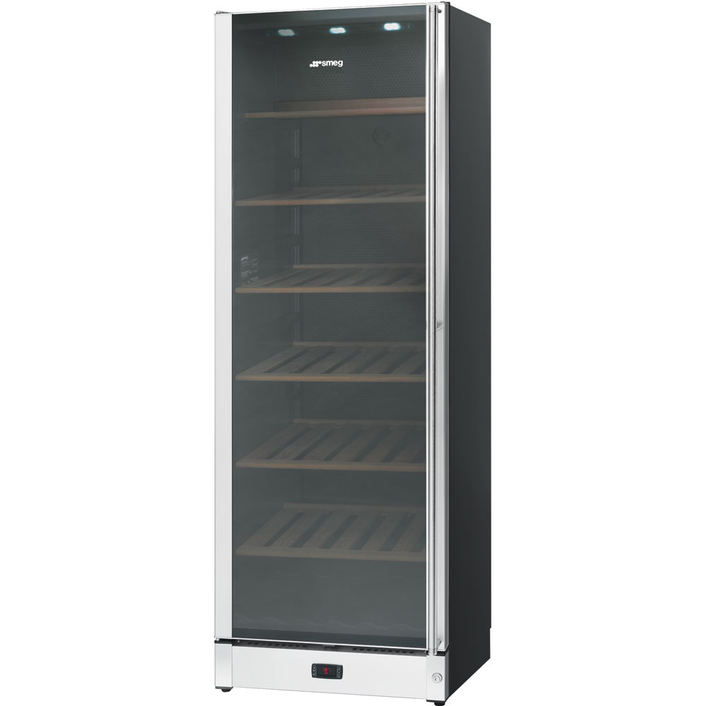 Smeg SCV115AS Stand Weinschrank Edelstahl