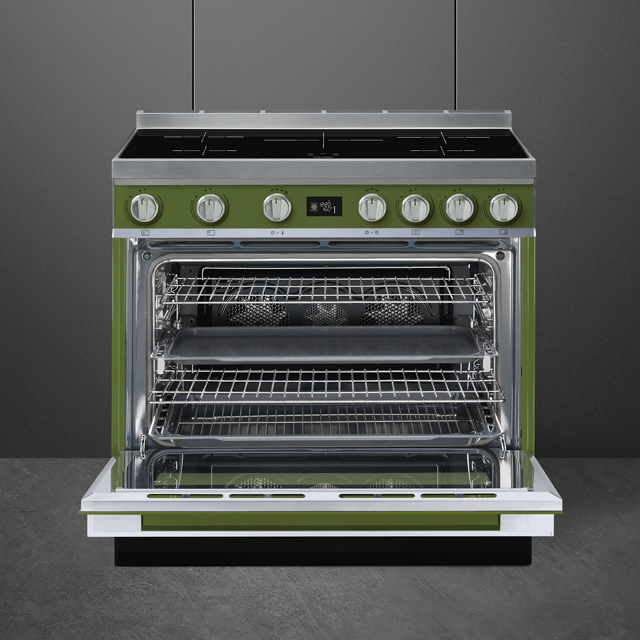 Smeg CPF9IPOG Stand-Herd Olivgrün