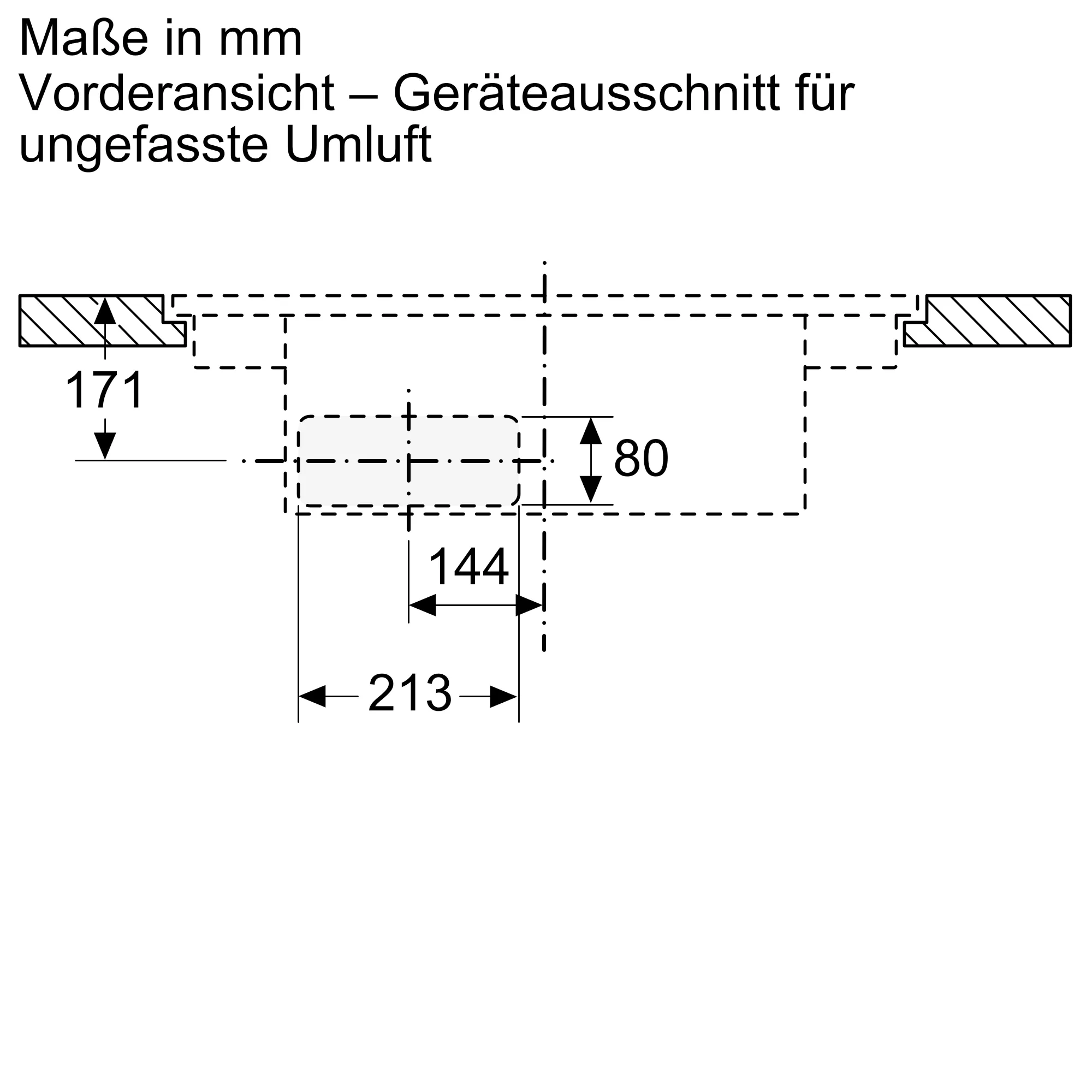[Zweite Wahl] Siemens EX807NX68E Muldenlüftung 