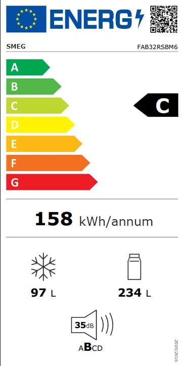 Energieklasse C - Vollständiges EU-Energielabel