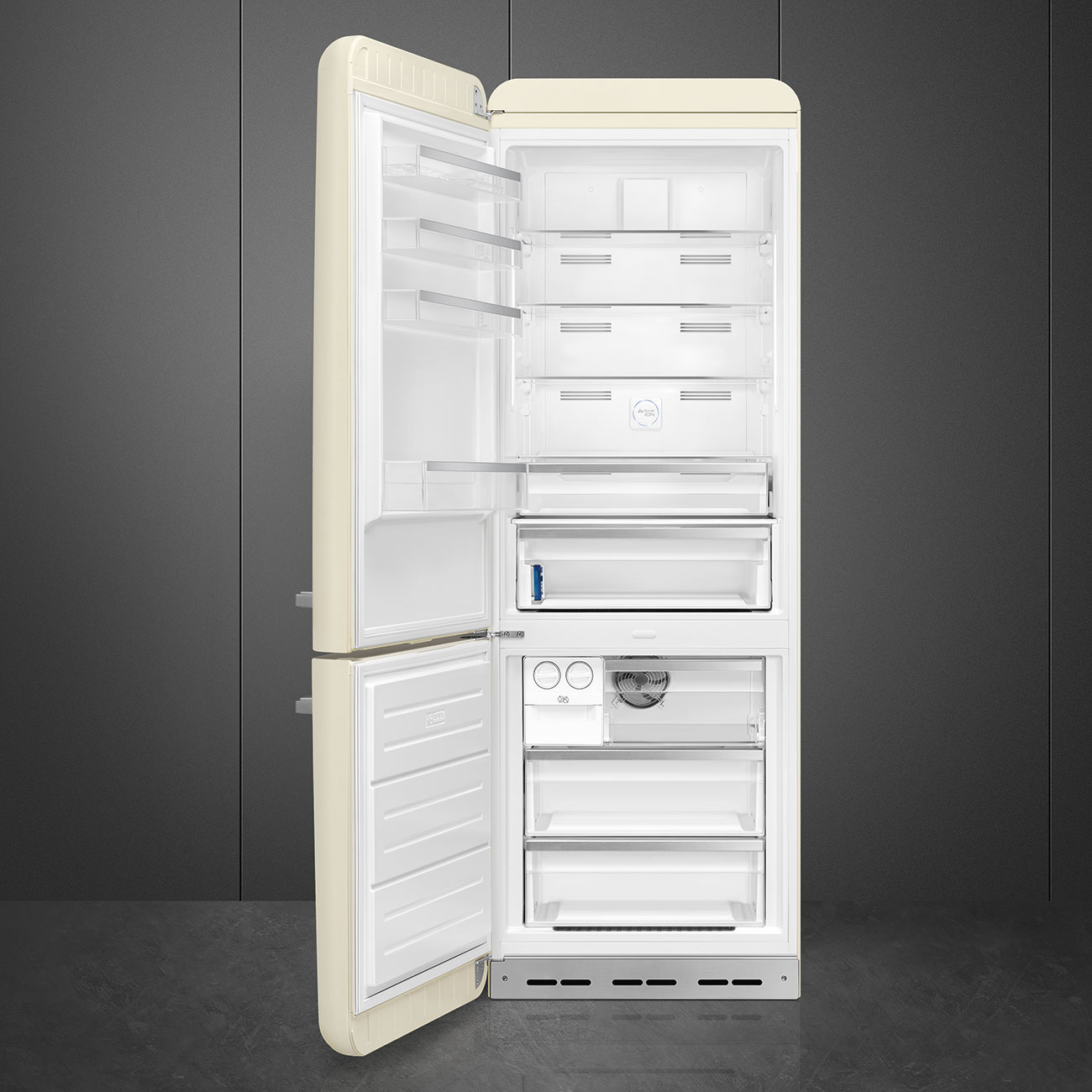 Smeg FAB38LCR5 Stand-Kühl-Gefrierkombination Creme