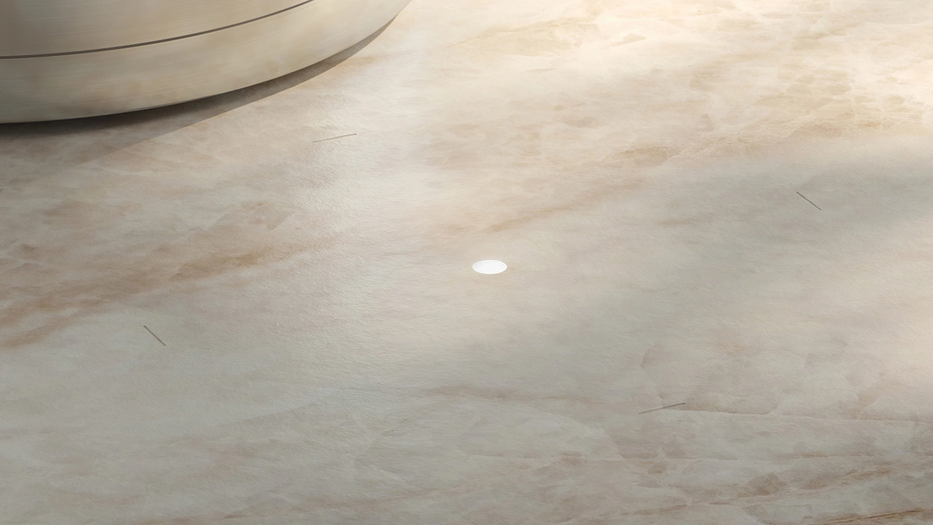 led punkt auf der arbeitsplatte als signal für die vollintegrierte induktion von gaggenau