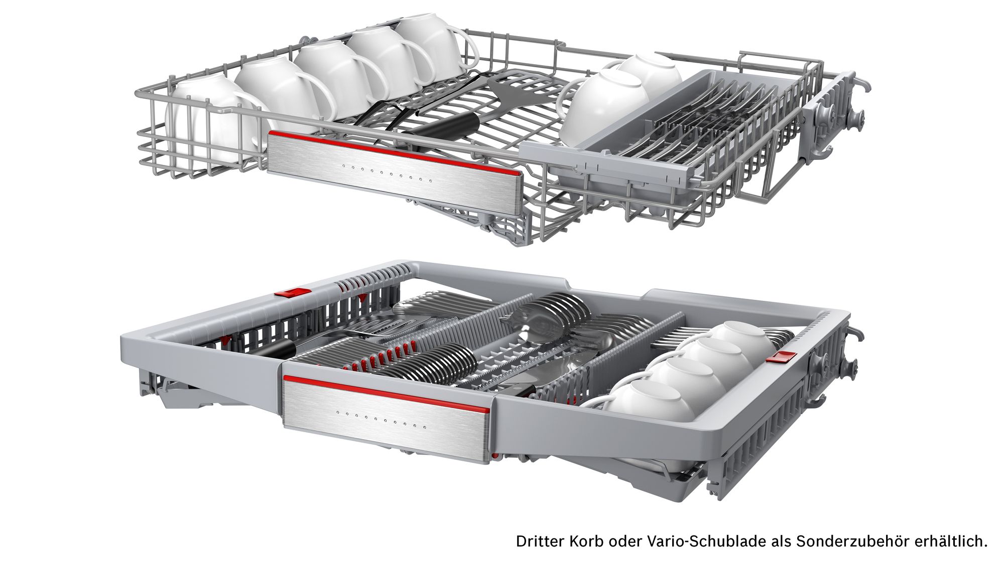 Bosch SBV4HBX40E Vollintegrierter Geschirrspüler Edelstahl