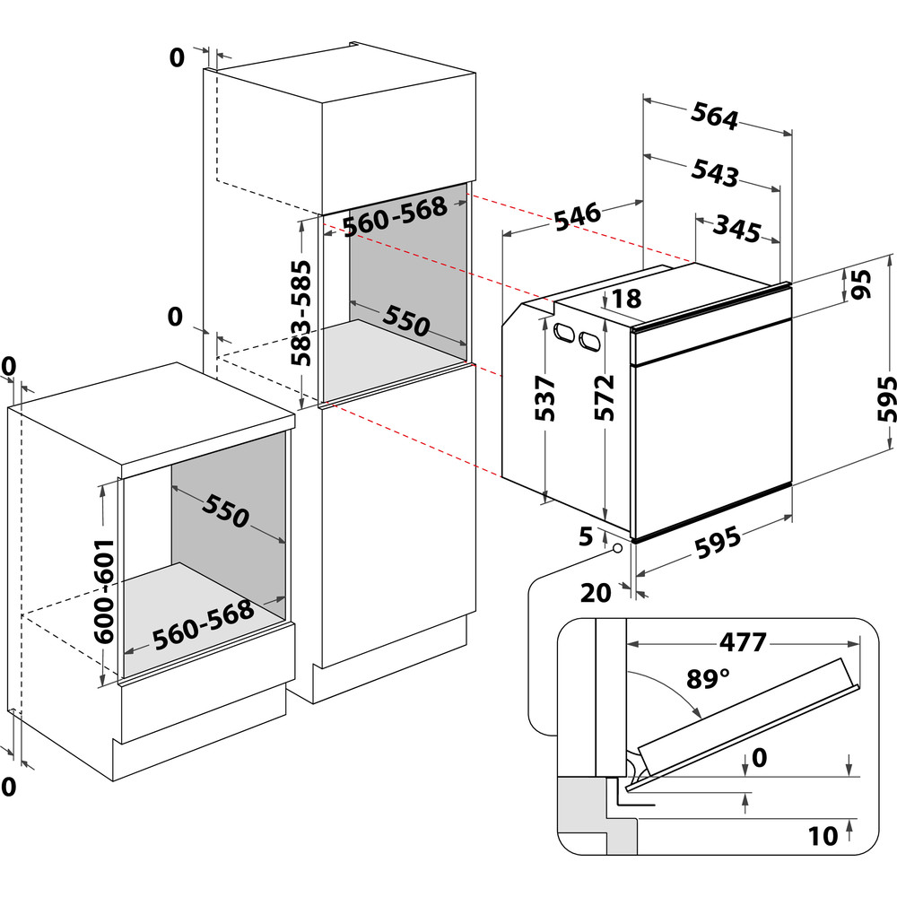 Bauknecht BIK7 CP8VS PT Einbau-Backofen Edelstahloptik