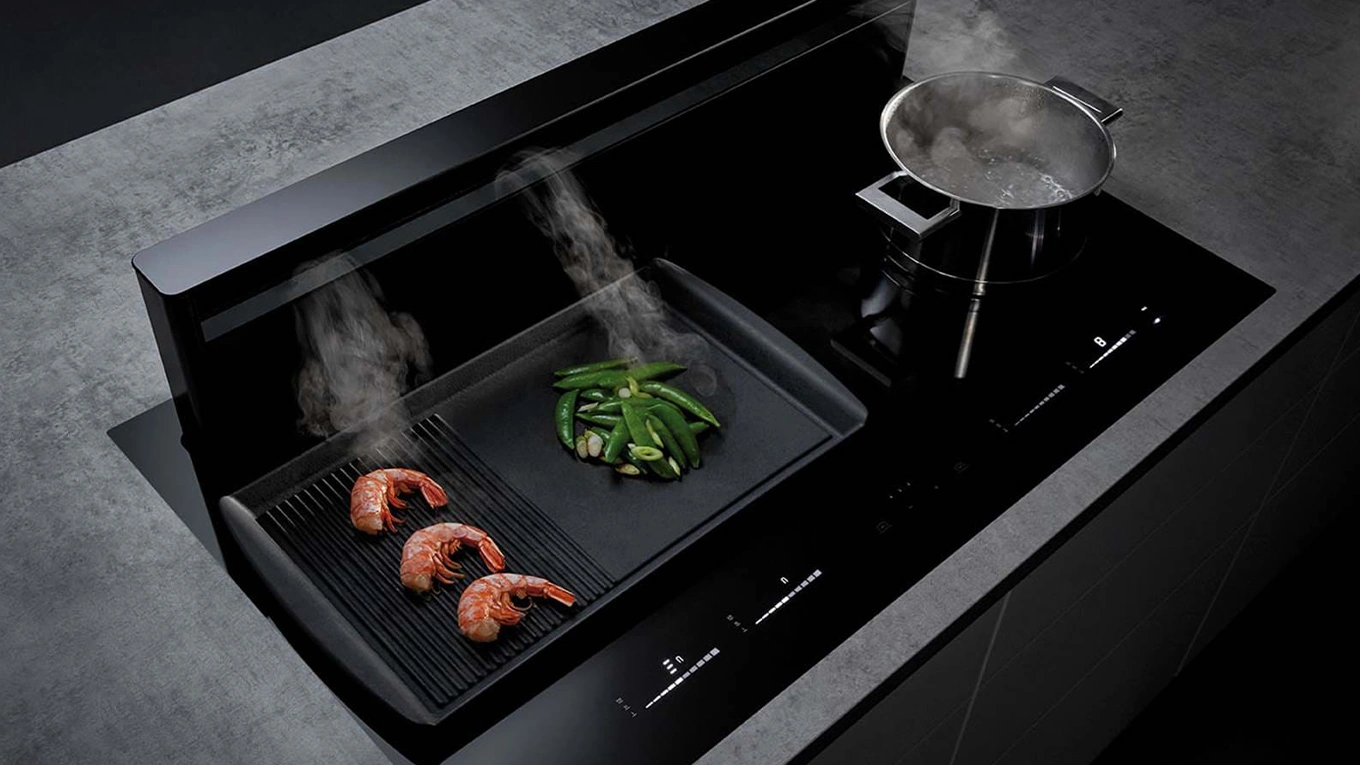 Top cooktop extractors