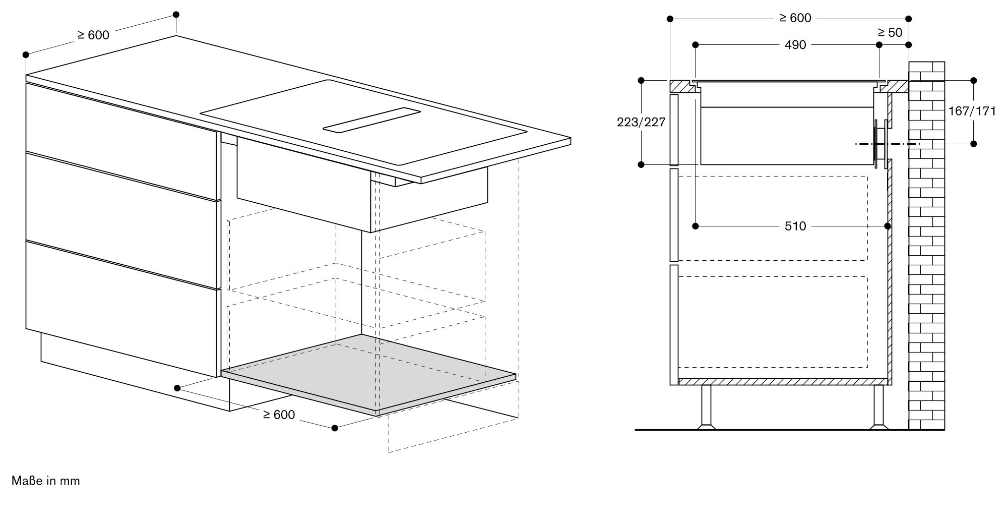 Gaggenau CV282101 Induktionskochfeld mit integriertem Wrasenabzug Schwarz