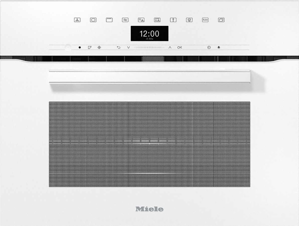 Miele H 7440 BM Kompakt-Backofen mit Mikrowelle Brillantweiß