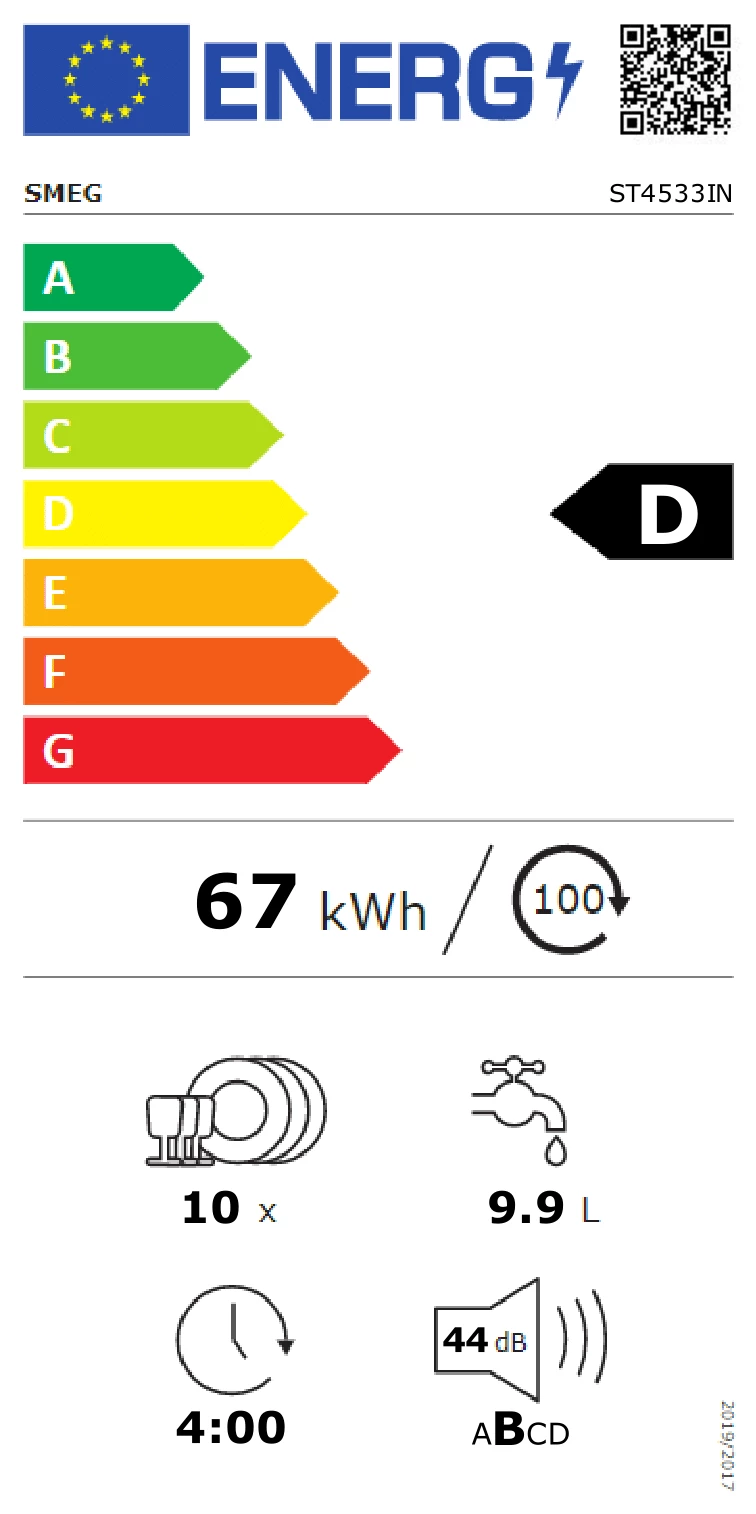 Energieklasse D - Vollständiges EU-Energielabel