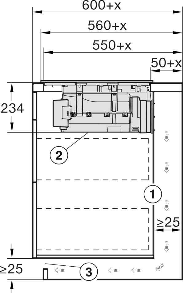 Miele KMDA 7676 FL-A Induktionskochfeld mit integriertem Wrasenabzug Schwarz