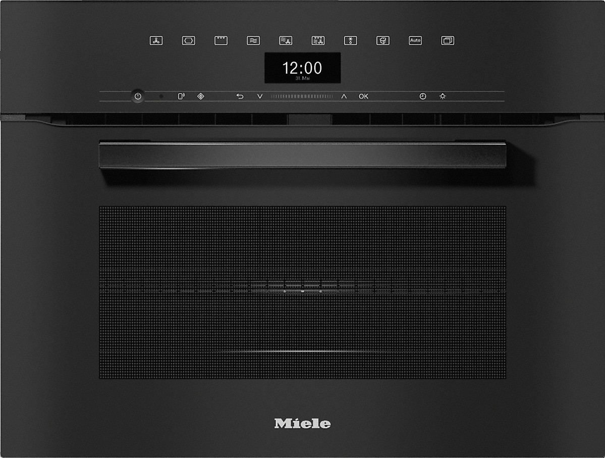 Miele H 7440 BM Kompakt-Backofen mit Mikrowelle Obsidianschwarz