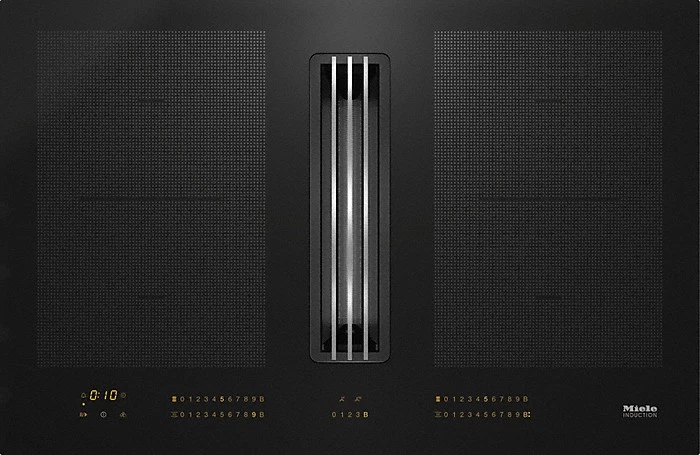 [Zweite Wahl] Miele KMDA 7634 FL Induktionskochfeld mit integriertem Wrasenabzug Schwarz