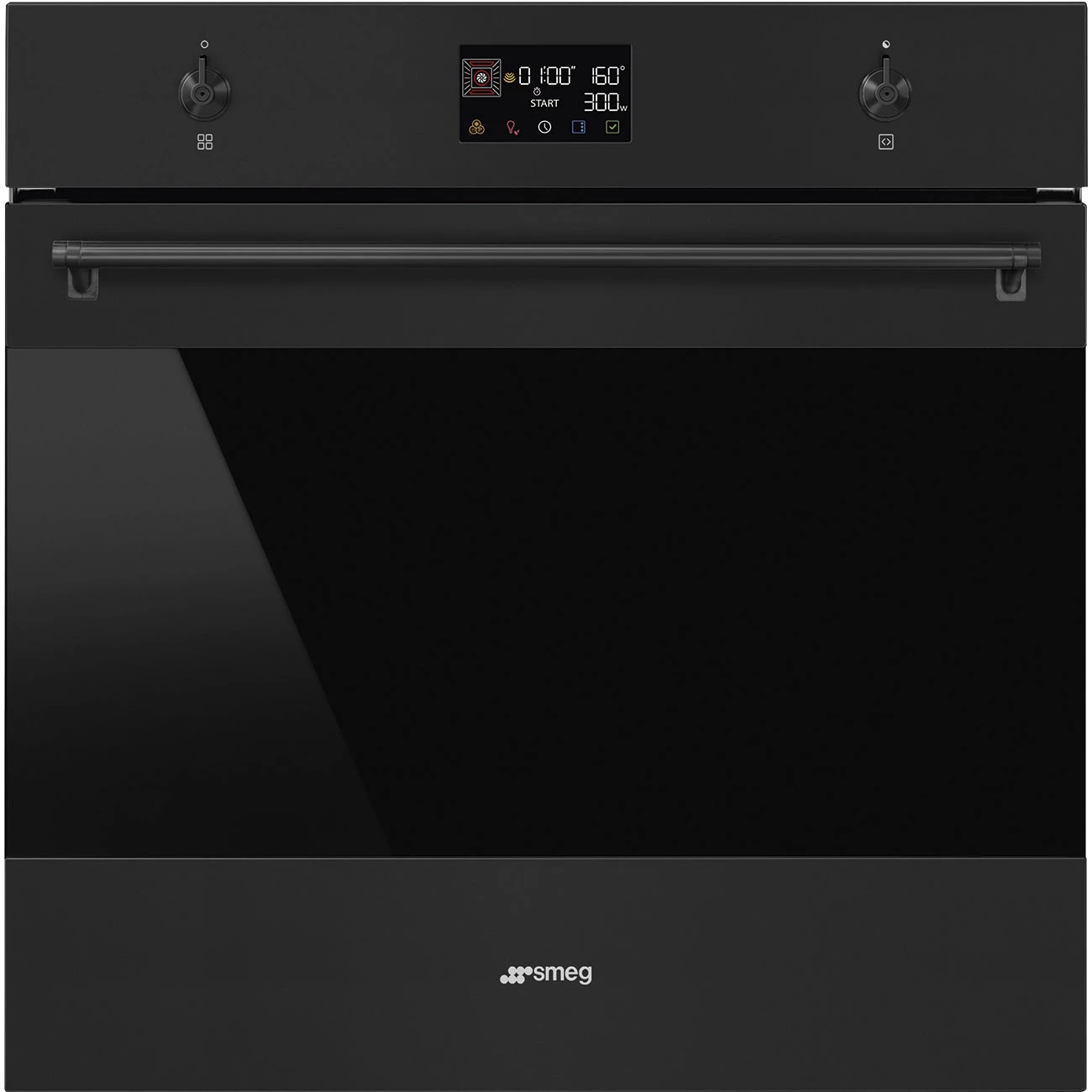 Smeg SO6302M2N Einbau-Backofen mit Mikrowellenfunktion Schwarz