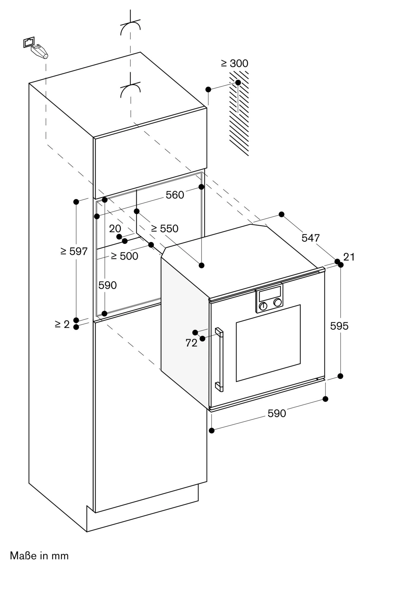 Gaggenau BOP250102 Einbau-Backofen Anthrazit