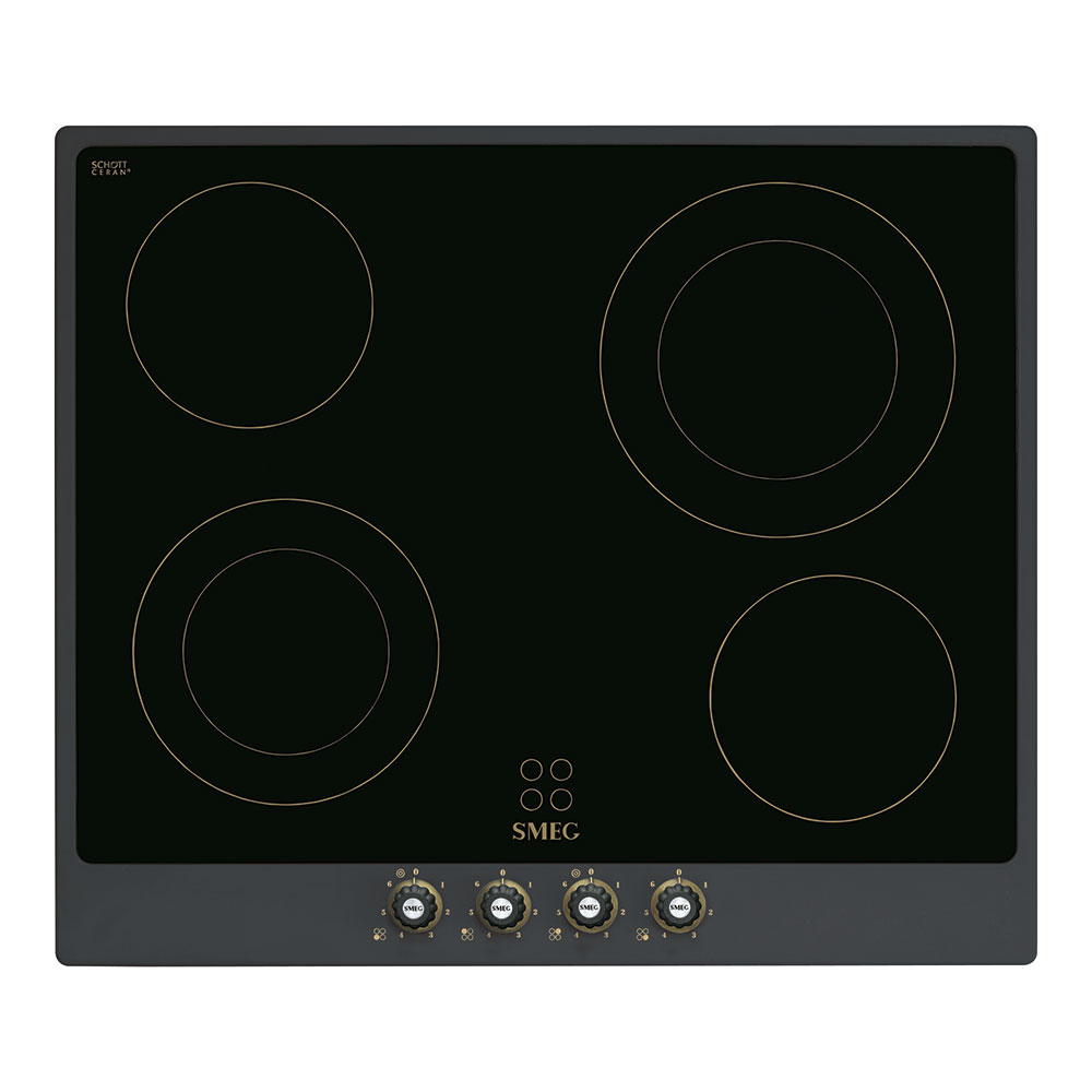 Smeg P864AO Einbau-Glaskeramikkochfeld Schwarz