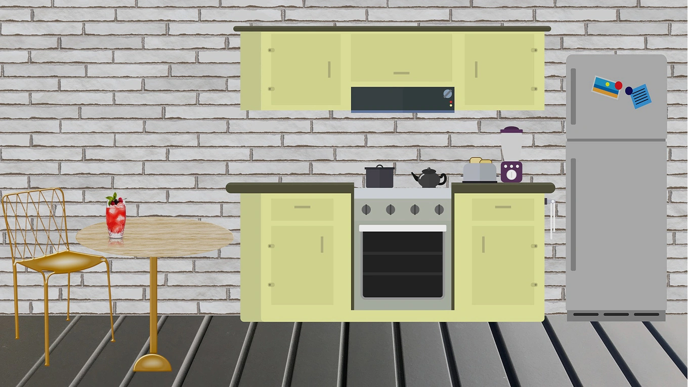 How to decorate a small kitchen