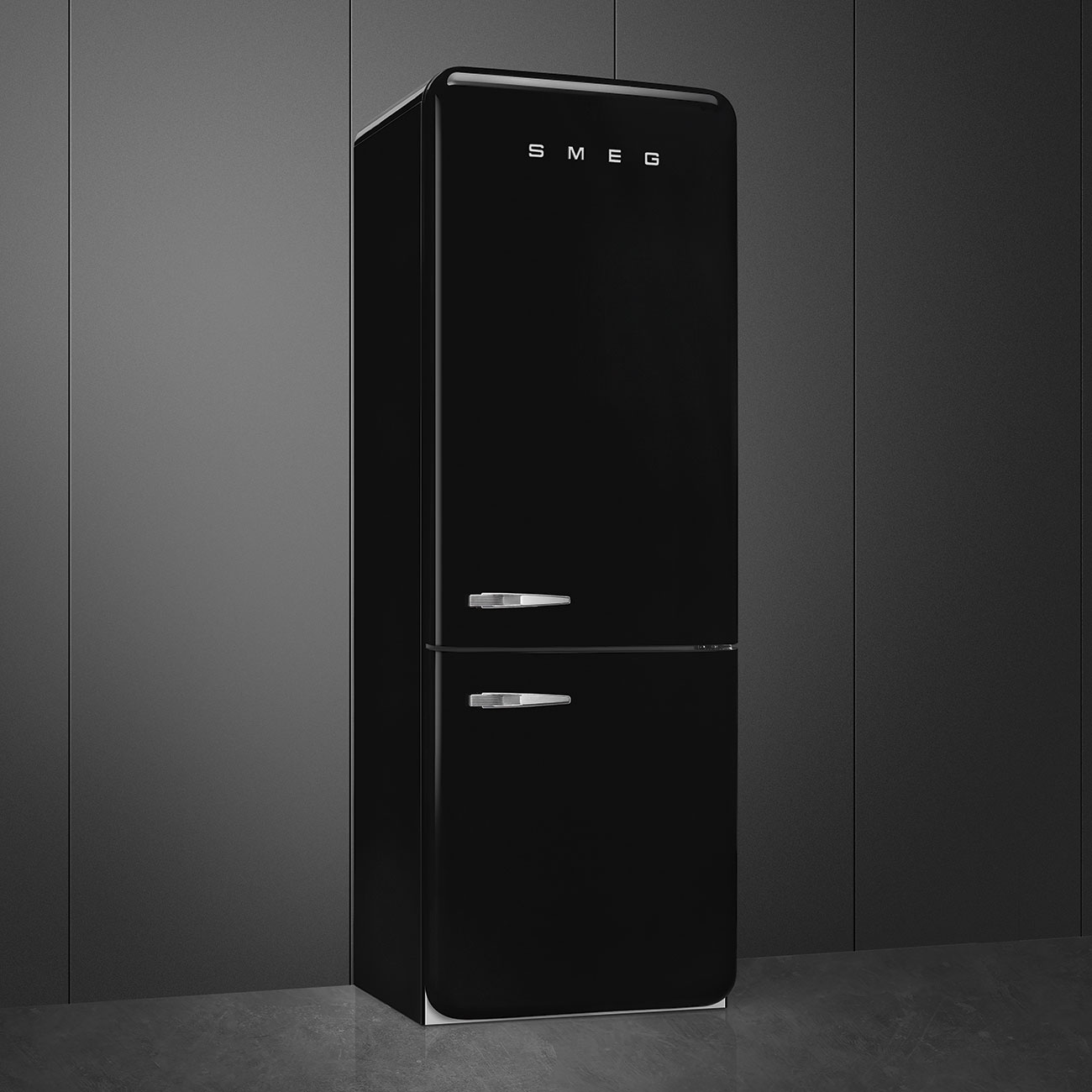 Smeg FAB38RBL5 Stand-Kühlschrank Schwarz