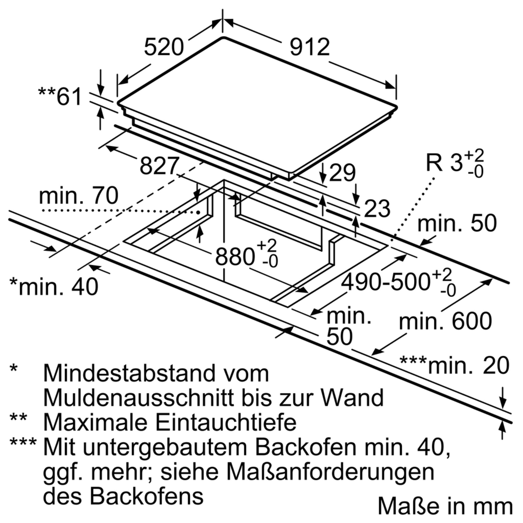 Siemens EZ977KZY1E Einbau-Induktionskochfeld Schwarz