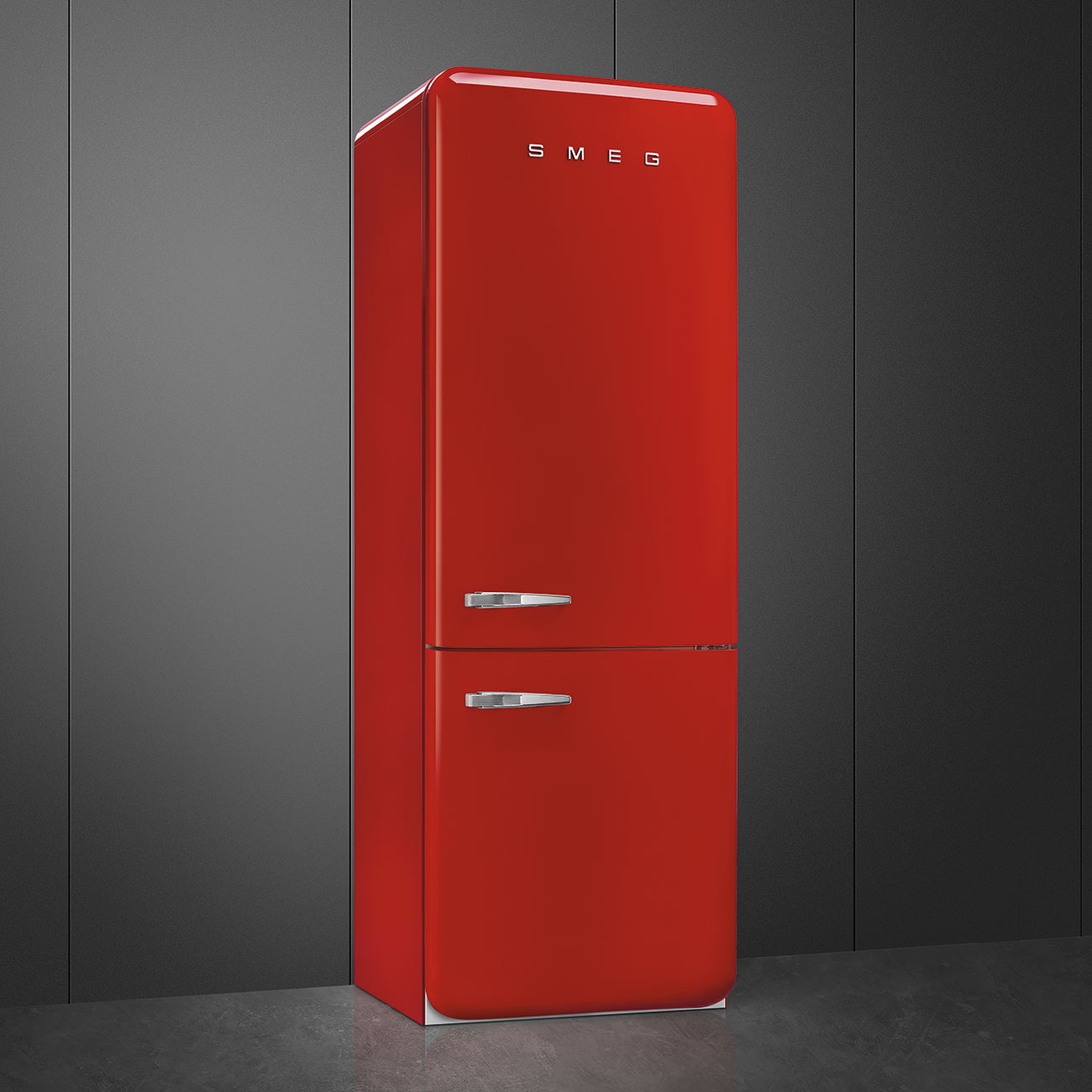 [Zweite Wahl] Smeg FAB38RRD5 Stand-Kühl-Gefrierkombination Rot 