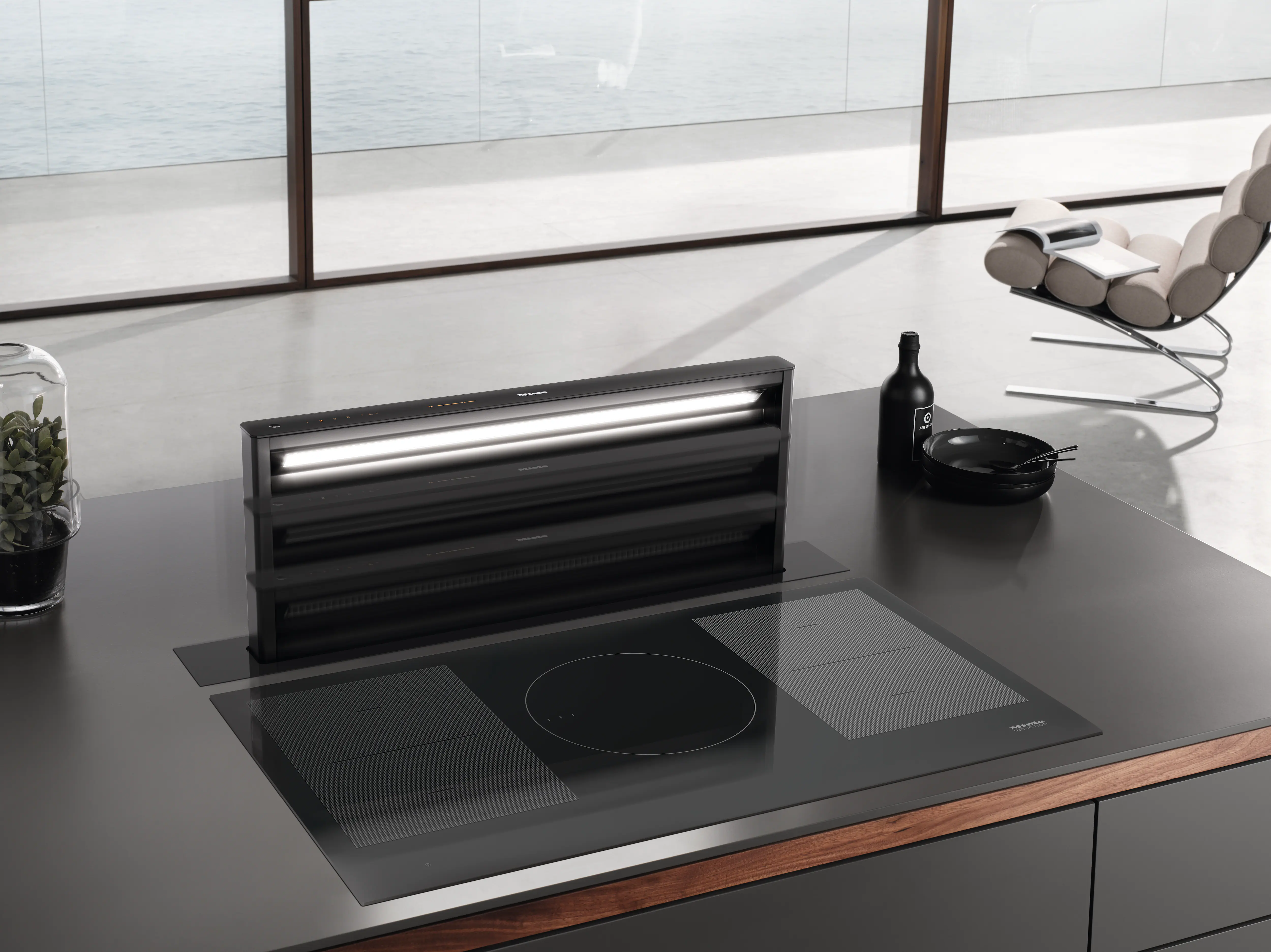 Miele DAD 4941 Black Levantar Downdraft-Dunstabzugshaube Schwarz