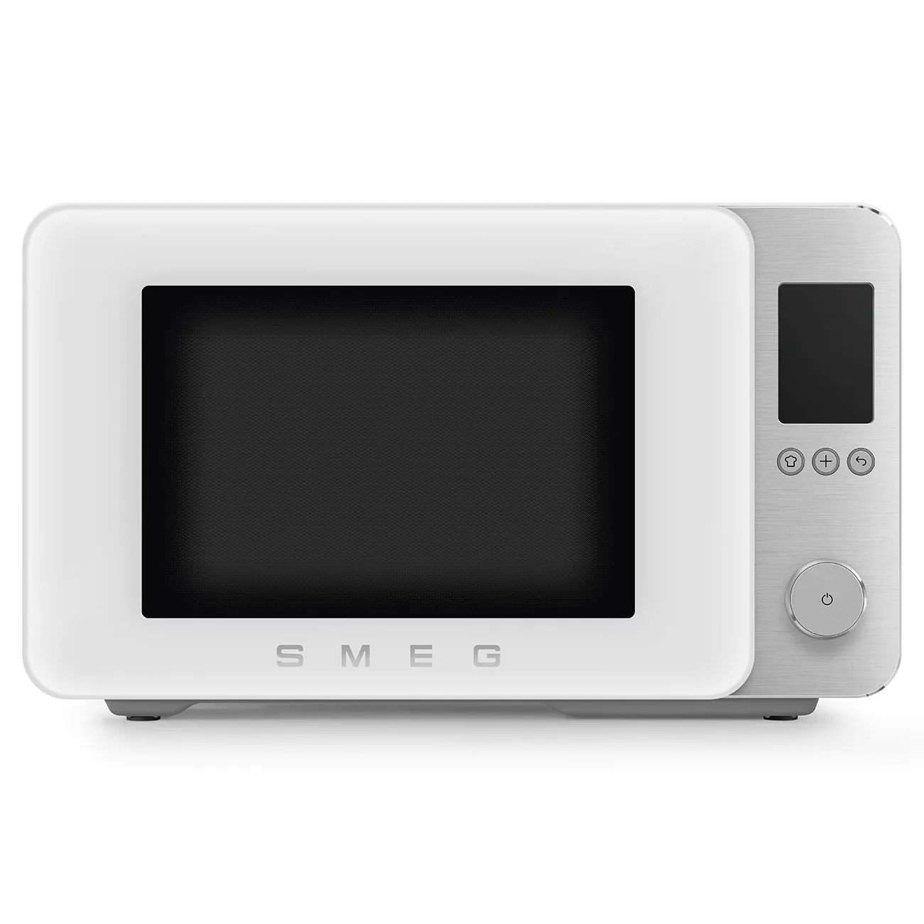 Smeg MOC02WHMEU Kombi-Tisch-Mikrowelle Weiß-Matt-Aluminium