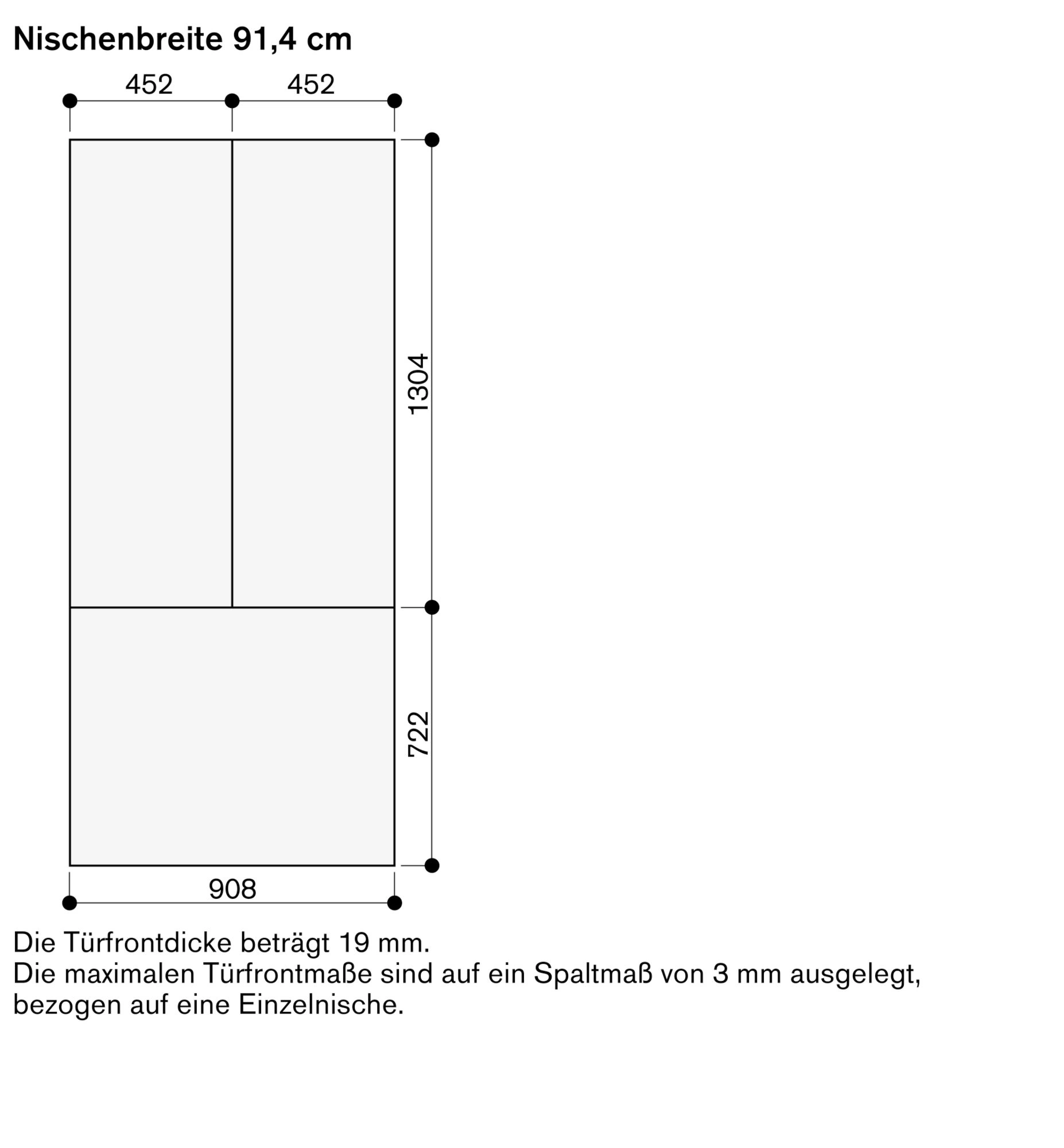 Gaggenau RA428912 Türfront Edelstahl