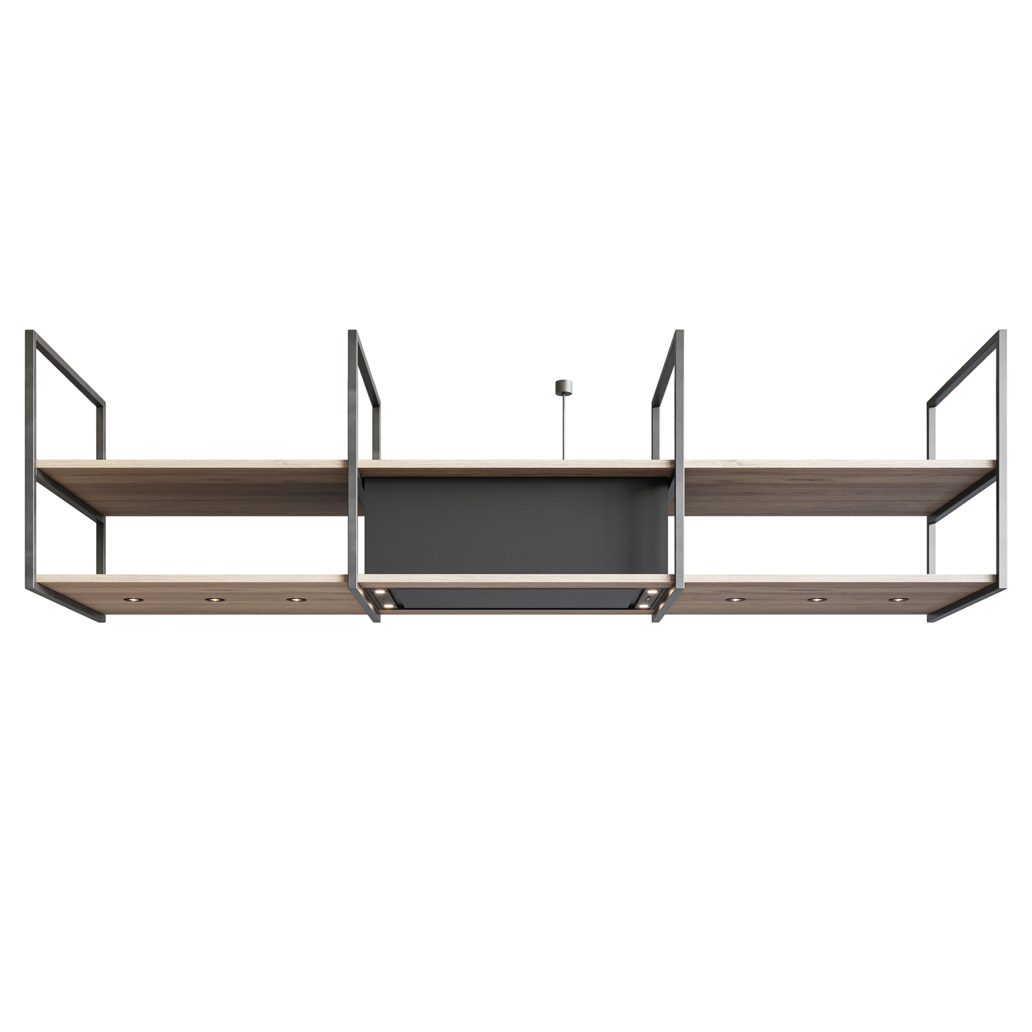 Novy Pureline Frame 90 Insel-Dunstabzugshaube Schwarz 15011