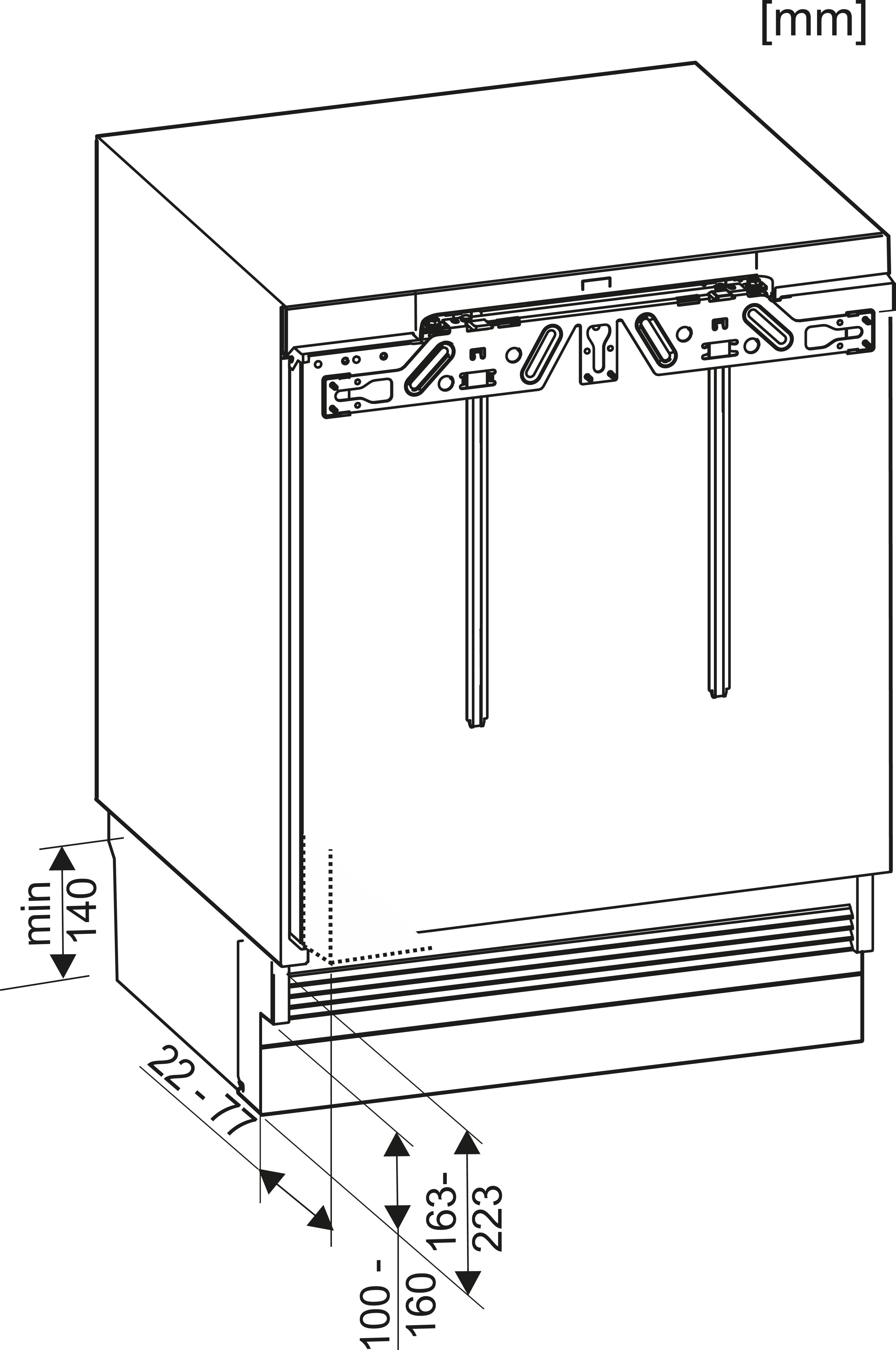 Miele K 31252 Ui-1 Unterbau-Kühlschrank