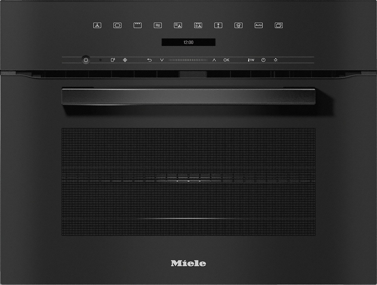 Miele H 7240 BM Kompakt-Backofen mit Mikrowelle Obsidianschwarz