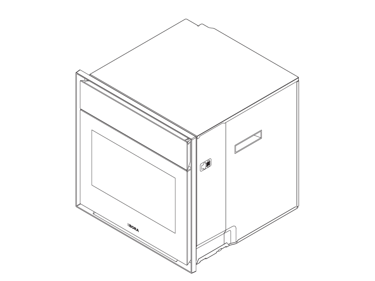 Bora OVENS Einbau-Dampfbackofen Schwarz