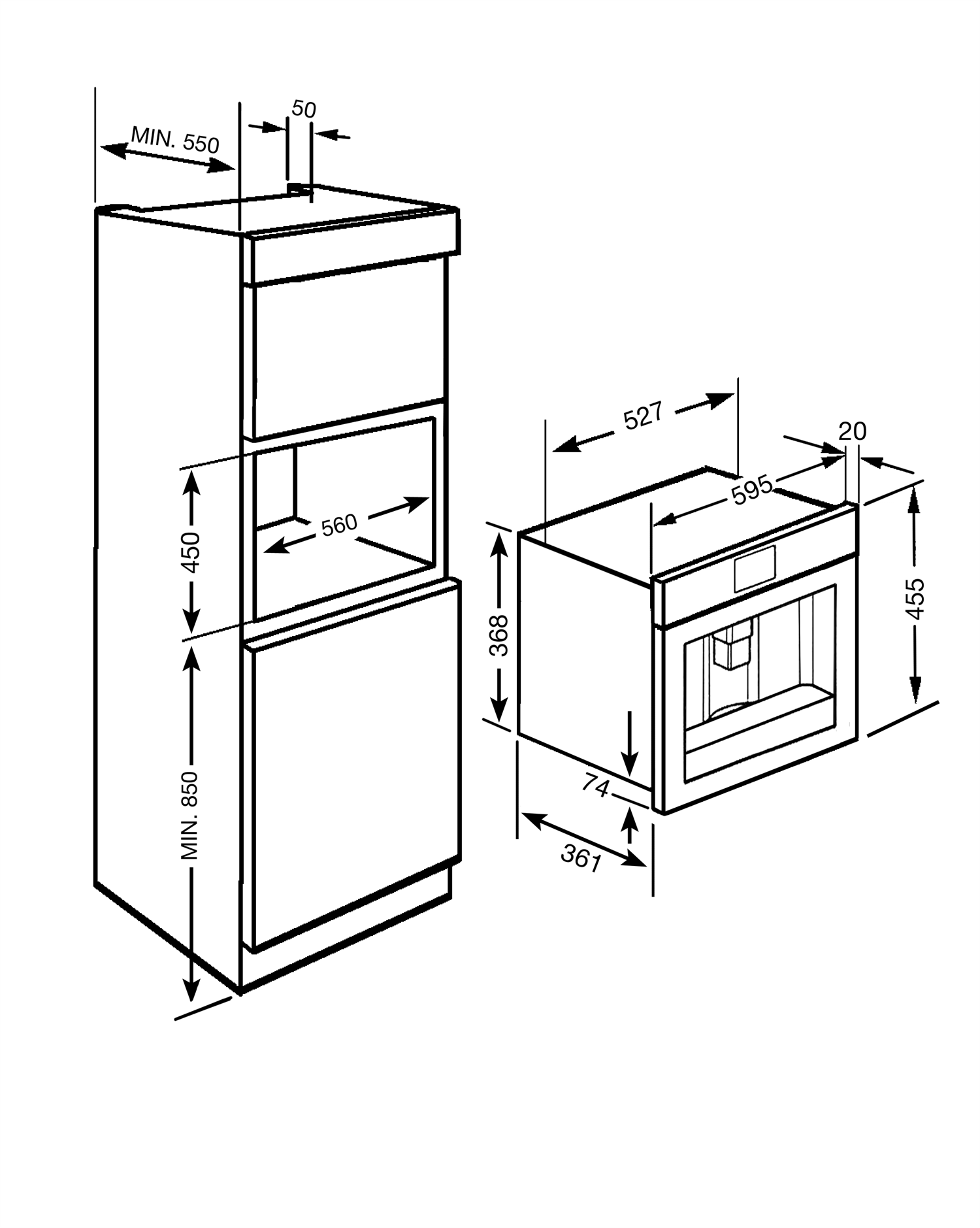 Smeg CMS8451A Einbau-Kaffeevollautomat Anthrazit