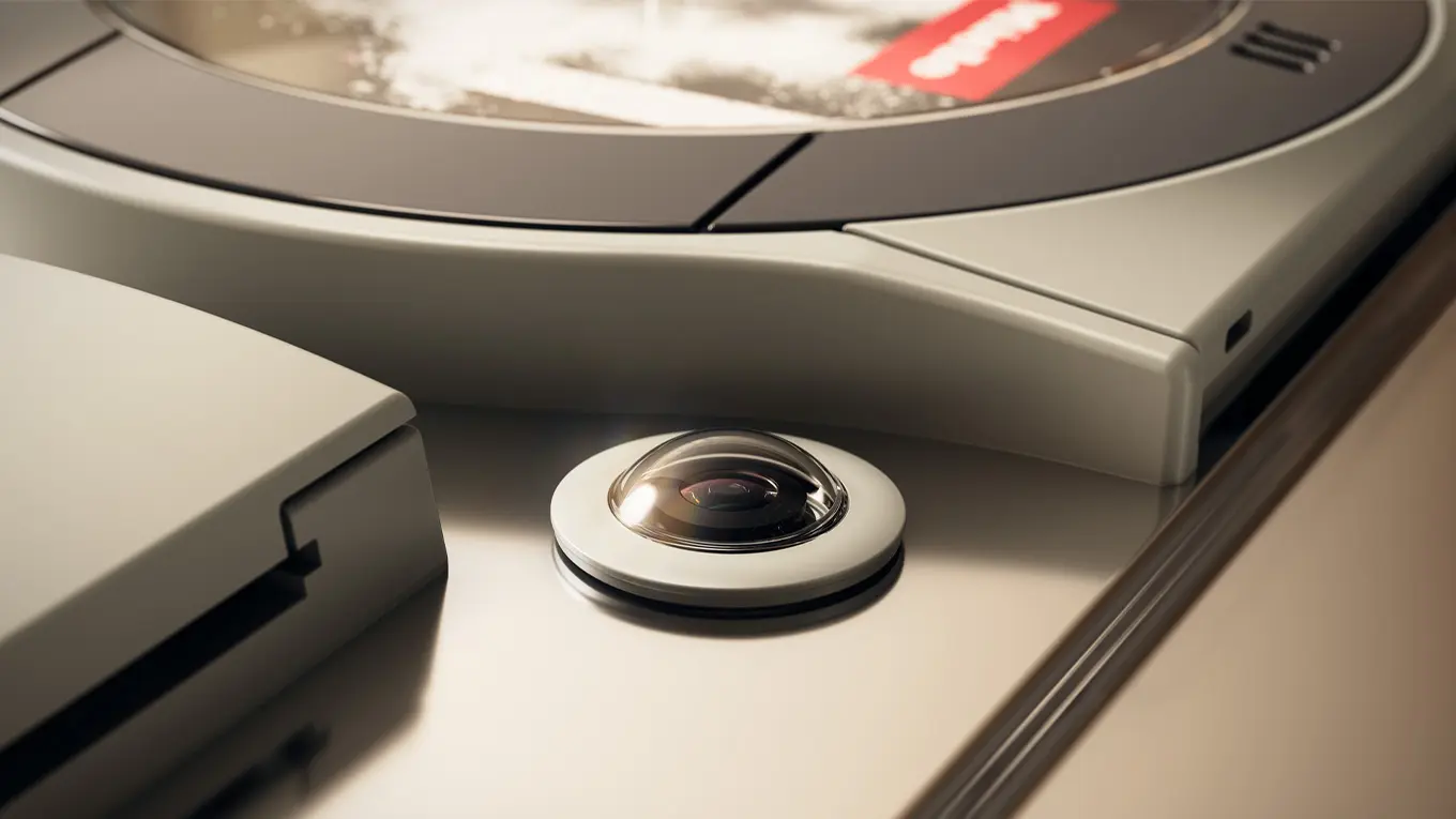 Miele G8 Diamond Geschirrspüler Kamera im Innenraum neben der PowerDisk