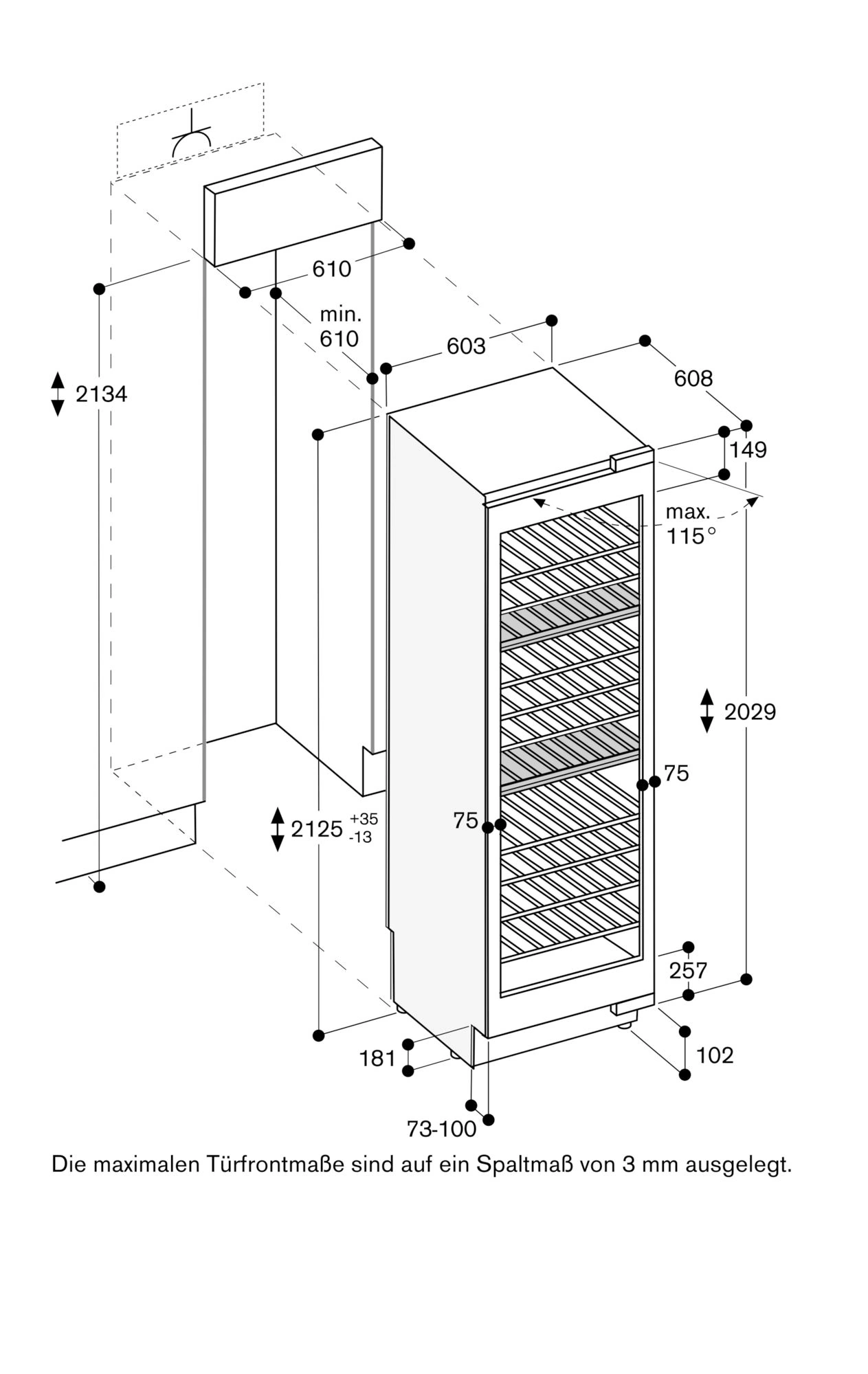 Gaggenau RW466305 Einbau-Weinklimaschrank 