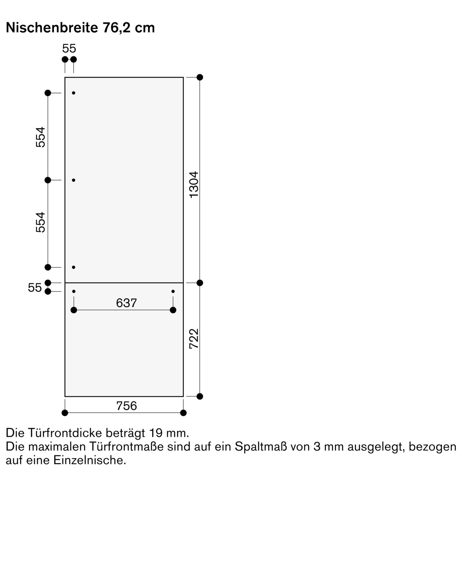 Gaggenau RA421712 Türfront Edelstahl