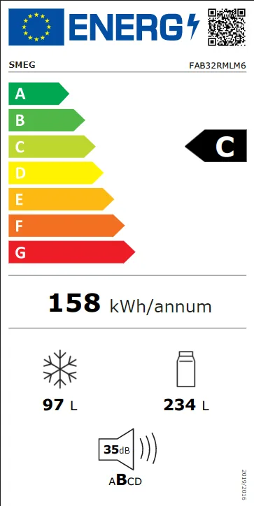 Energieklasse C - Vollständiges EU-Energielabel