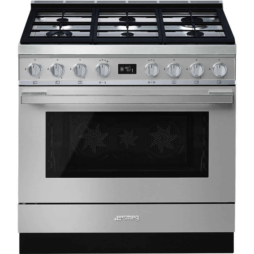Smeg CPF9GPXD Stand-Herd Edelstahl